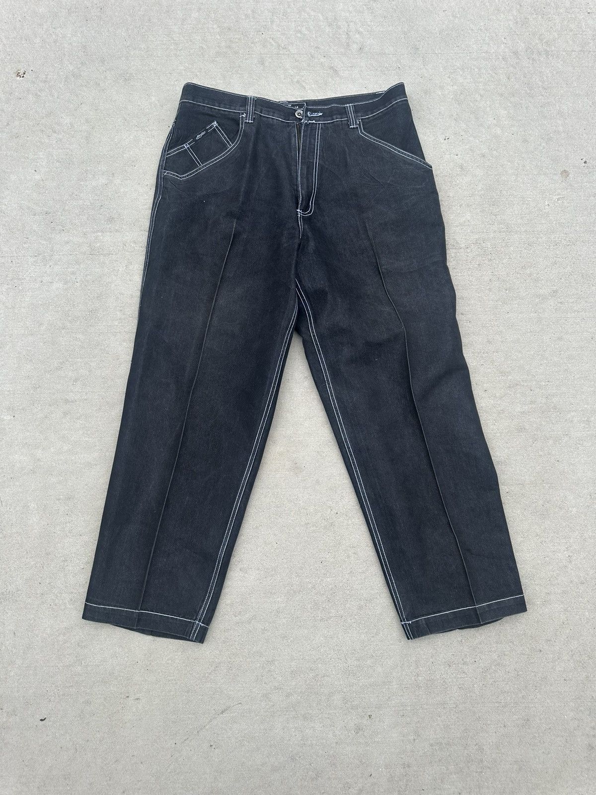 Karl Kani × Vintage Vintage Karl Kani Jeans Men 40x34 Black Hip Hop Baggy Loose Size US 40 / EU 56 - 1 Thumbnail