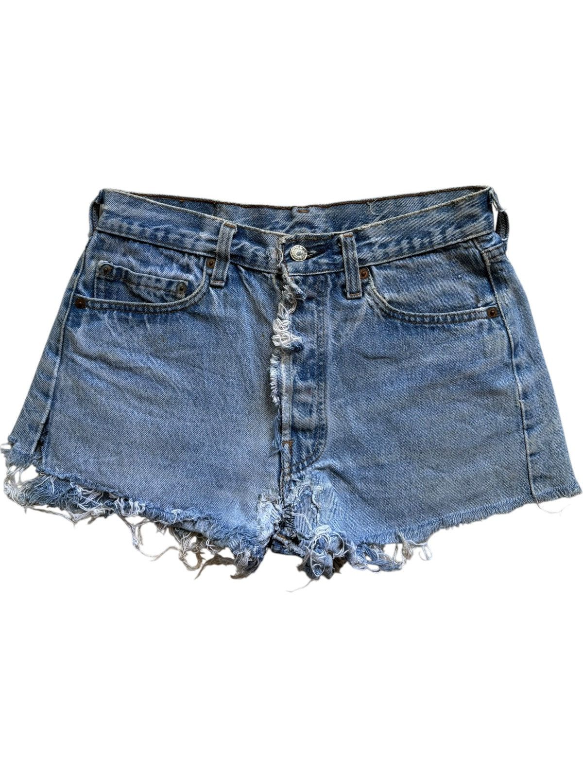 Levi's Vintage 70s Levis 501 Faded Wash Shorts Size 28" / US 6 / IT 42 - 1 Thumbnail