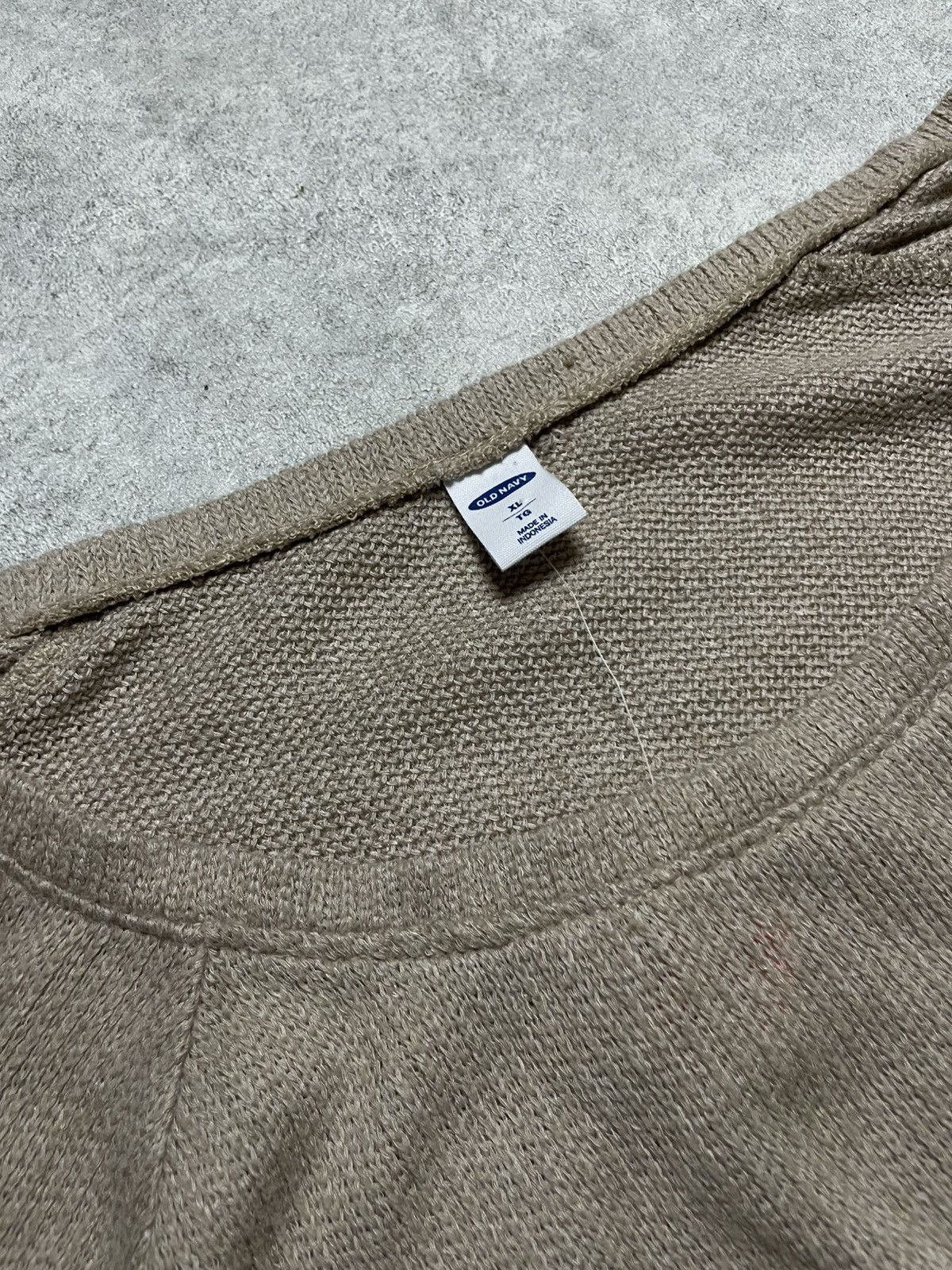 Cobain-core Grunge Knit — distressed desert haze