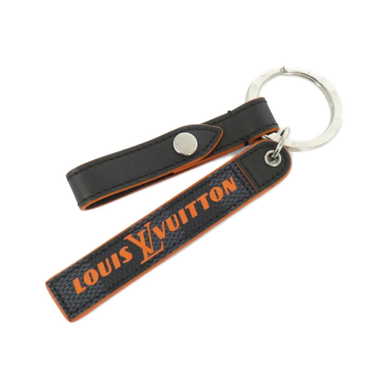 Louis Vuitton Louis Vuitton Louis Vuitton Porte Cle Belt Tab Damier Cobalt Keyring Textile Key Chain M67776 DUTY FREE for USA Size ONE SIZE - 1 Thumbnail
