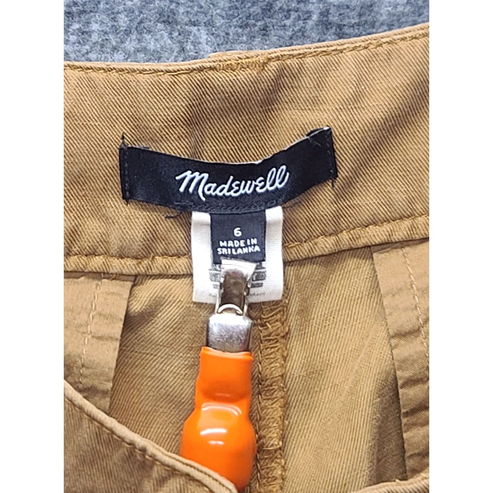 Madewell Madewell Harlow Pants Womens 6 Wide Leg 28x29 Regular Acorn Brown Linen Cotton Lyocell 90s Hipster Retro City Bohemian Fashion Pants Mens Girls? Size 28" / US 6 / IT 42 - 2 Thumbnail