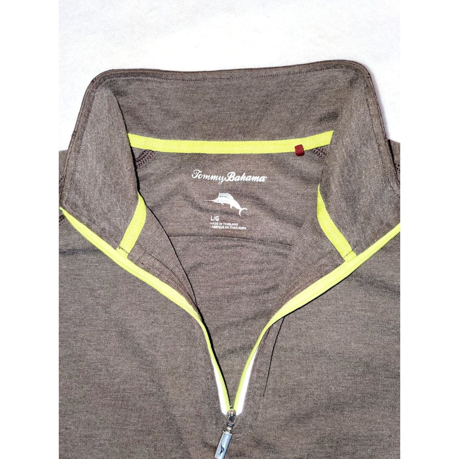 Tommy Bahama Tommy Bahama Shirt Jacket Mens Large Gray 1/4 Zip Pullover Long Sleeve Mock Neck Shirt Jacket Mens Large Gray 1/4 Zip Pullover Long Sleeve Mock Neck Size US L / EU 52-54 / 3 - 3 Thumbnail