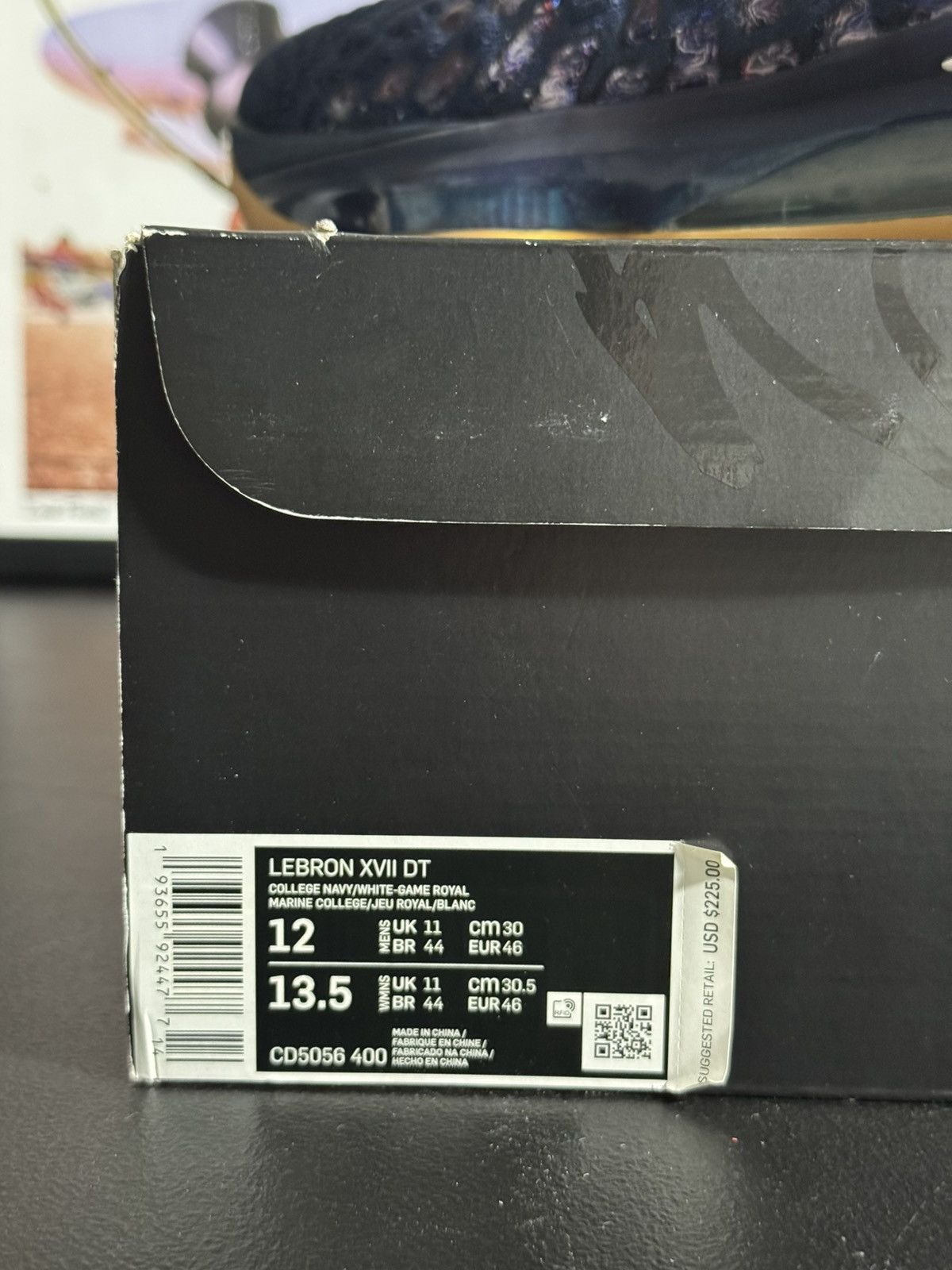 Nike Nike LeBron 17 - College Navy Size US 12 / EU 45 - 7 Thumbnail