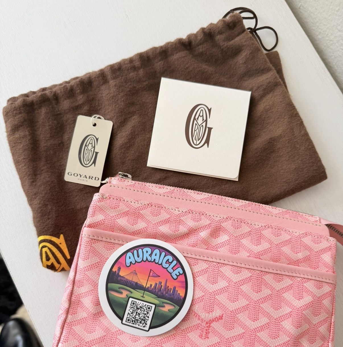 Goyard Goyard Pink Clutch Bag Rare Mirror PM Toiletry Sakura Pearl Size ONE SIZE - 14 Thumbnail