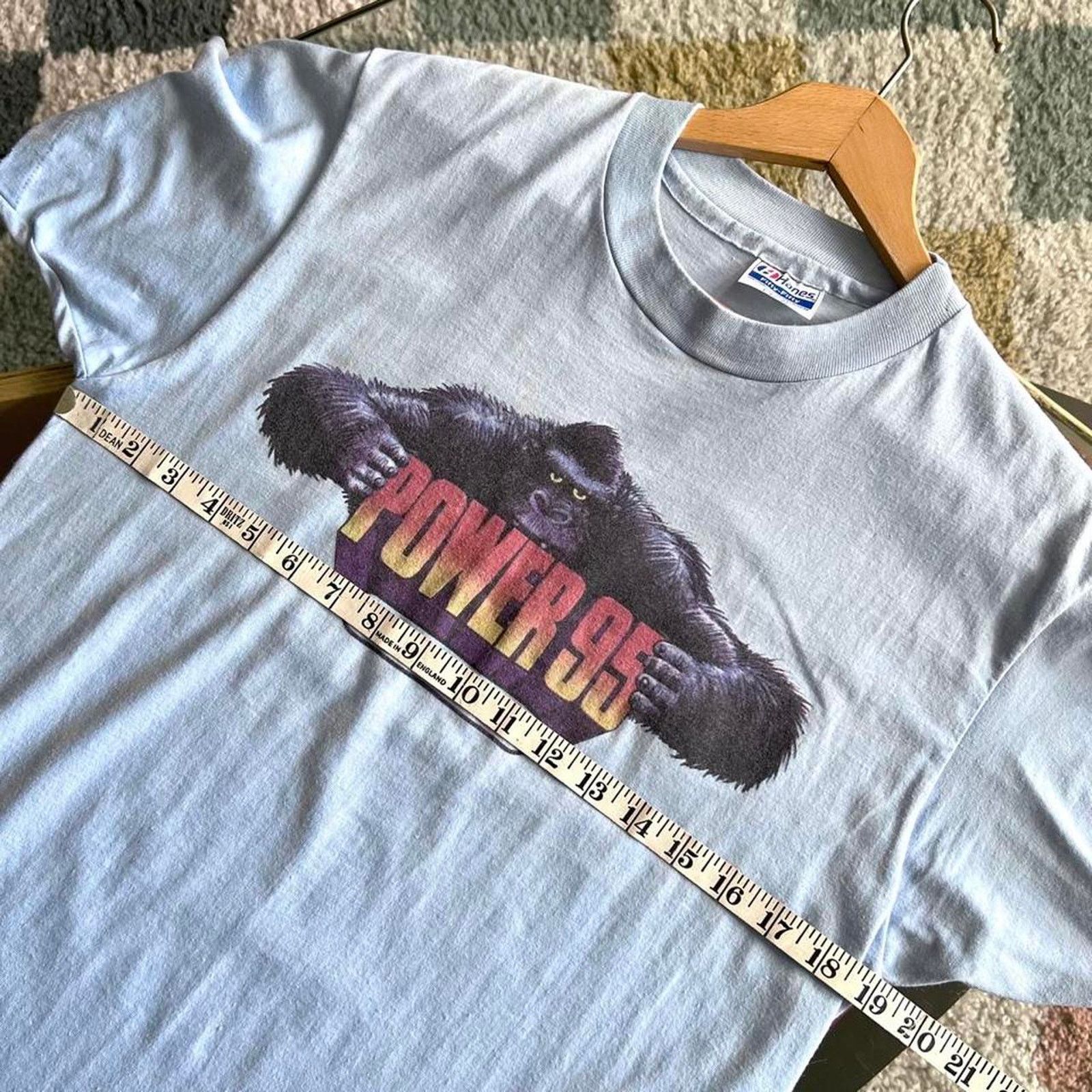 Hanes 80s WAPE Power 95 Radio Tee | Hoyle Dempsey Jacksonville | M Size US M / EU 48-50 / 2 - 14 Thumbnail