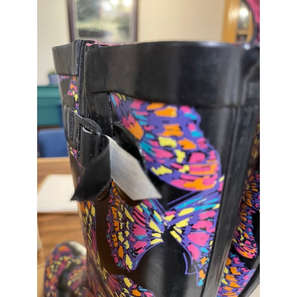 Unknown London CAPELLI Multi Colored Rubber Rain Garden Fashion Boots Sz 8 Size US 8 / IT 38 - 8 Thumbnail