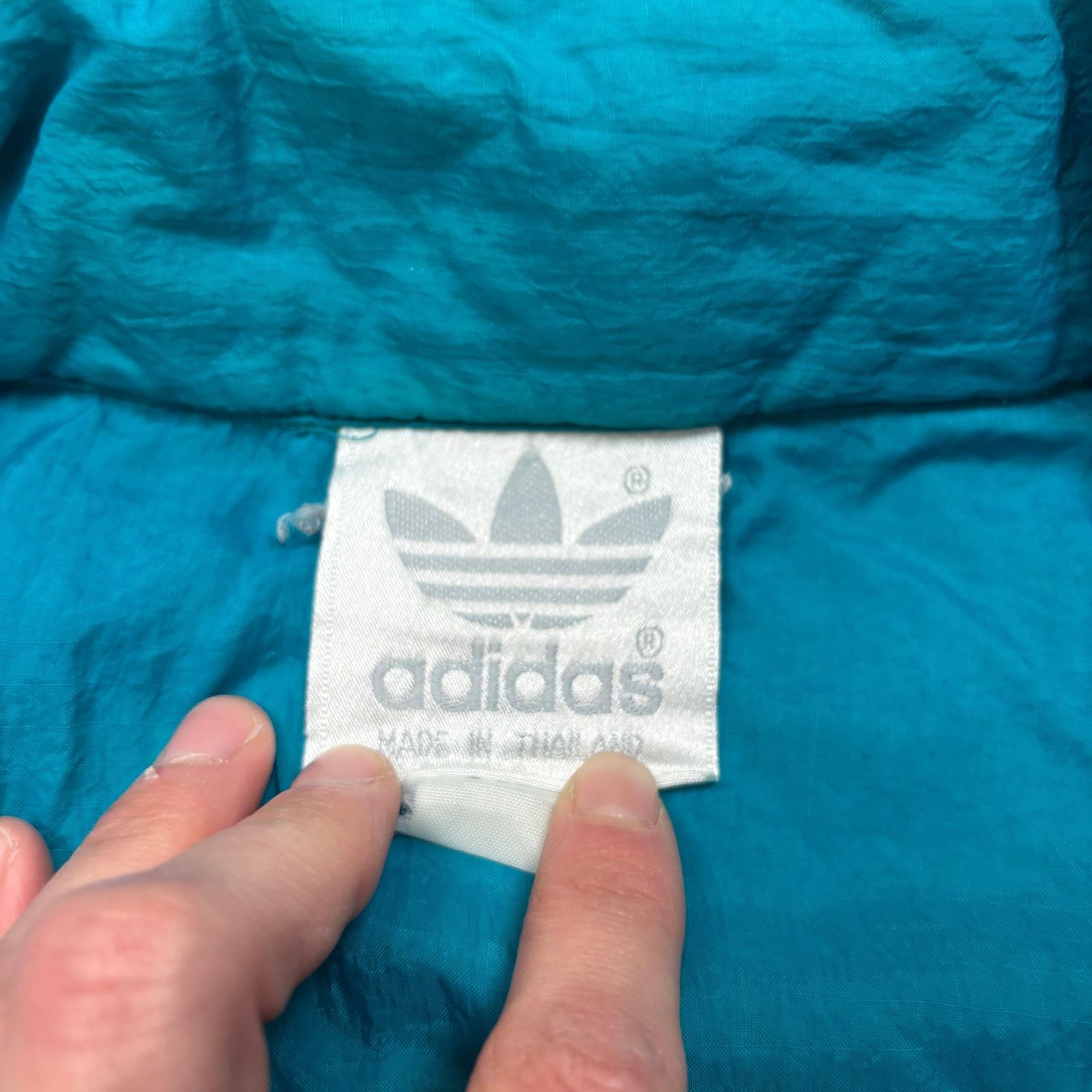 Adidas × Vintage VTG 80s 90s Adidas Hooded Windbreaker Jacket Men's XL Retro Size US XL / EU 56 / 4 - 4 Thumbnail