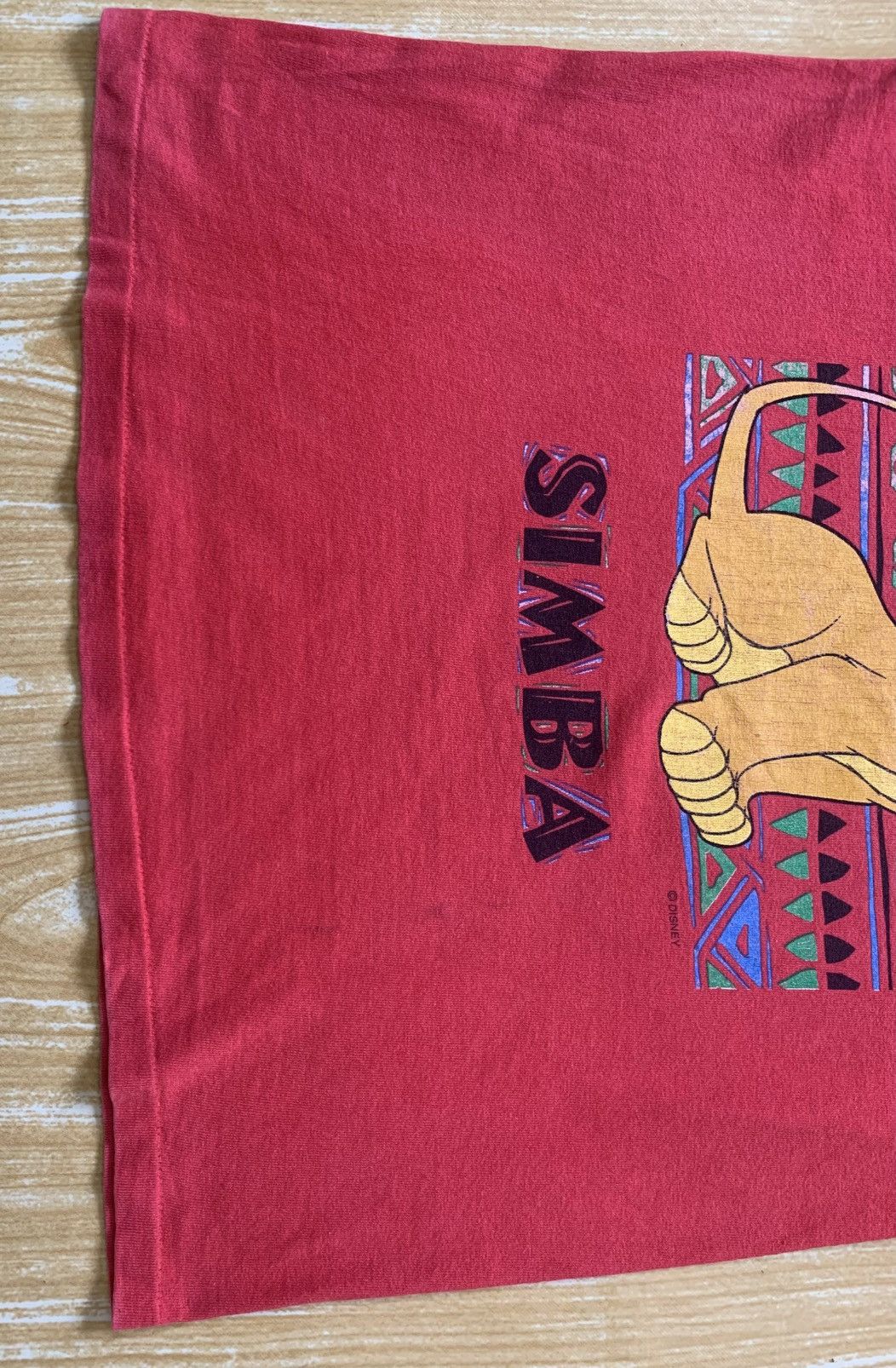Disney × Vintage Vintage 90s Simba The Lion King Movie, Size L For Youth Tee Size US L / EU 52-54 / 3 - 12 Thumbnail