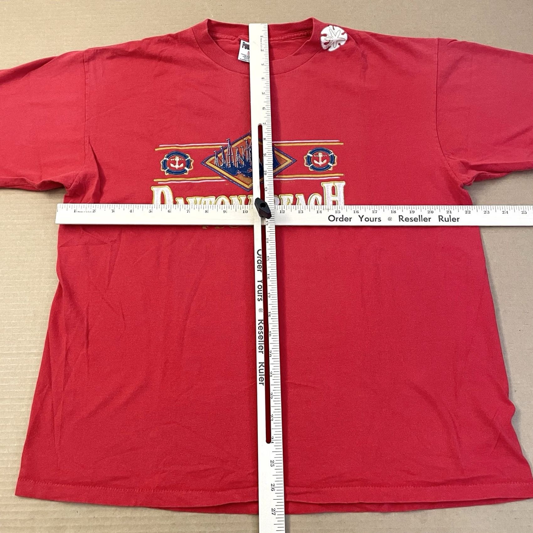 Vintage VINTAGE Daytona Beach Florida Shirt Adult Large Red Spell Out Ocean 90s Y2K Mens Size US L / EU 52-54 / 3 - 7 Thumbnail