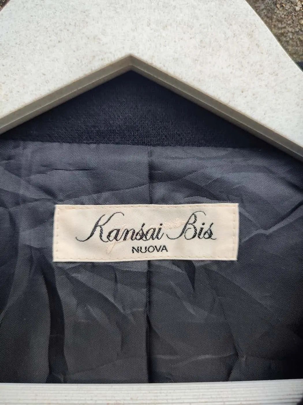 Japanese Brand Vintage Kansai Bis Nuova Tailored Wool-Blend Blazer Size M / US 6-8 / IT 42-44 - 6 Thumbnail