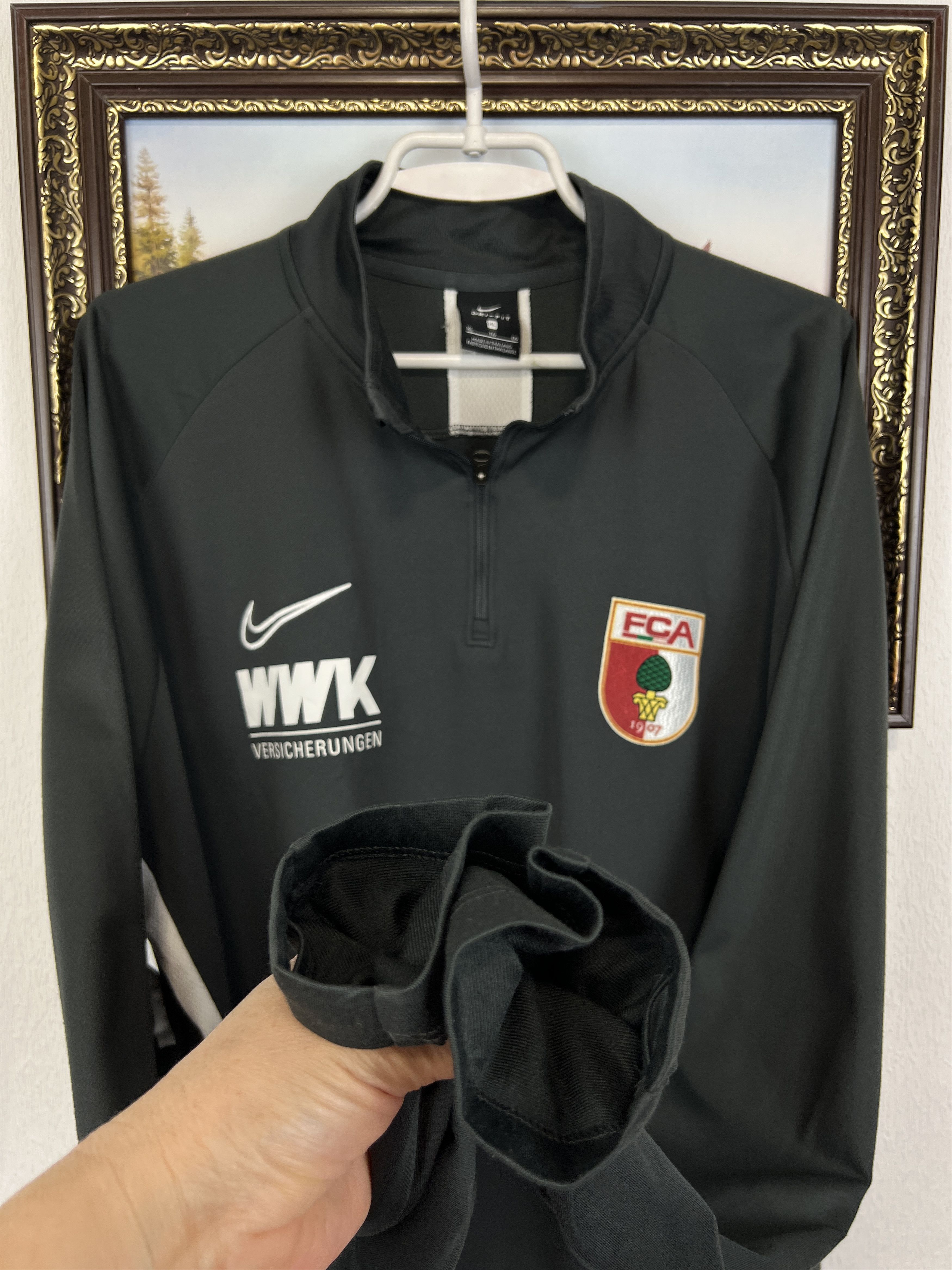 Nike Augsburg Football Athletic Suit Soccer Set Jacket Pants Size US XL / EU 56 / 4 - 5 Thumbnail