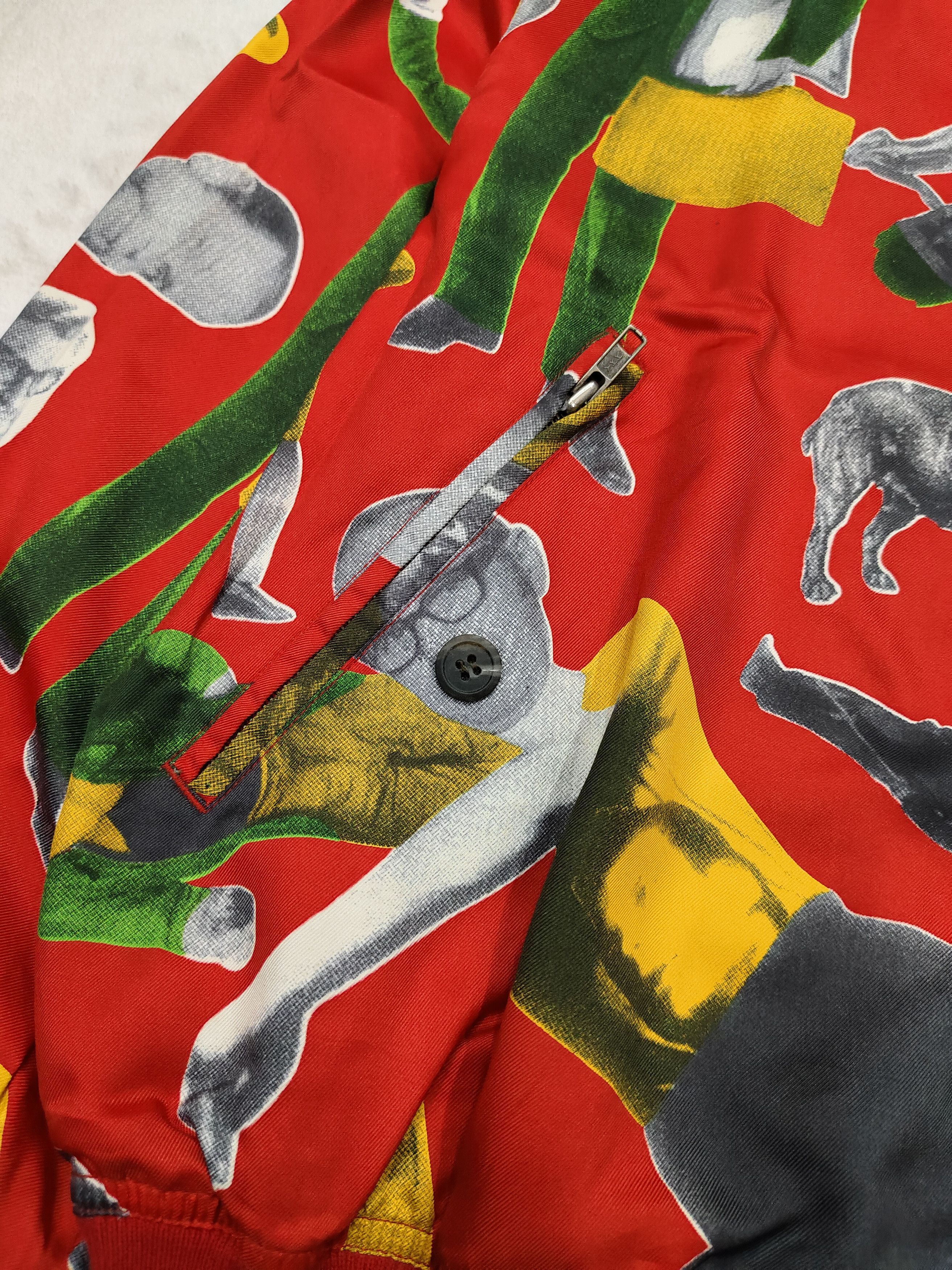 Japanese Brand 90s Grass Men- Jun Saito Surreal Art Bomber Jacket Size US L / EU 52-54 / 3 - 4 Thumbnail