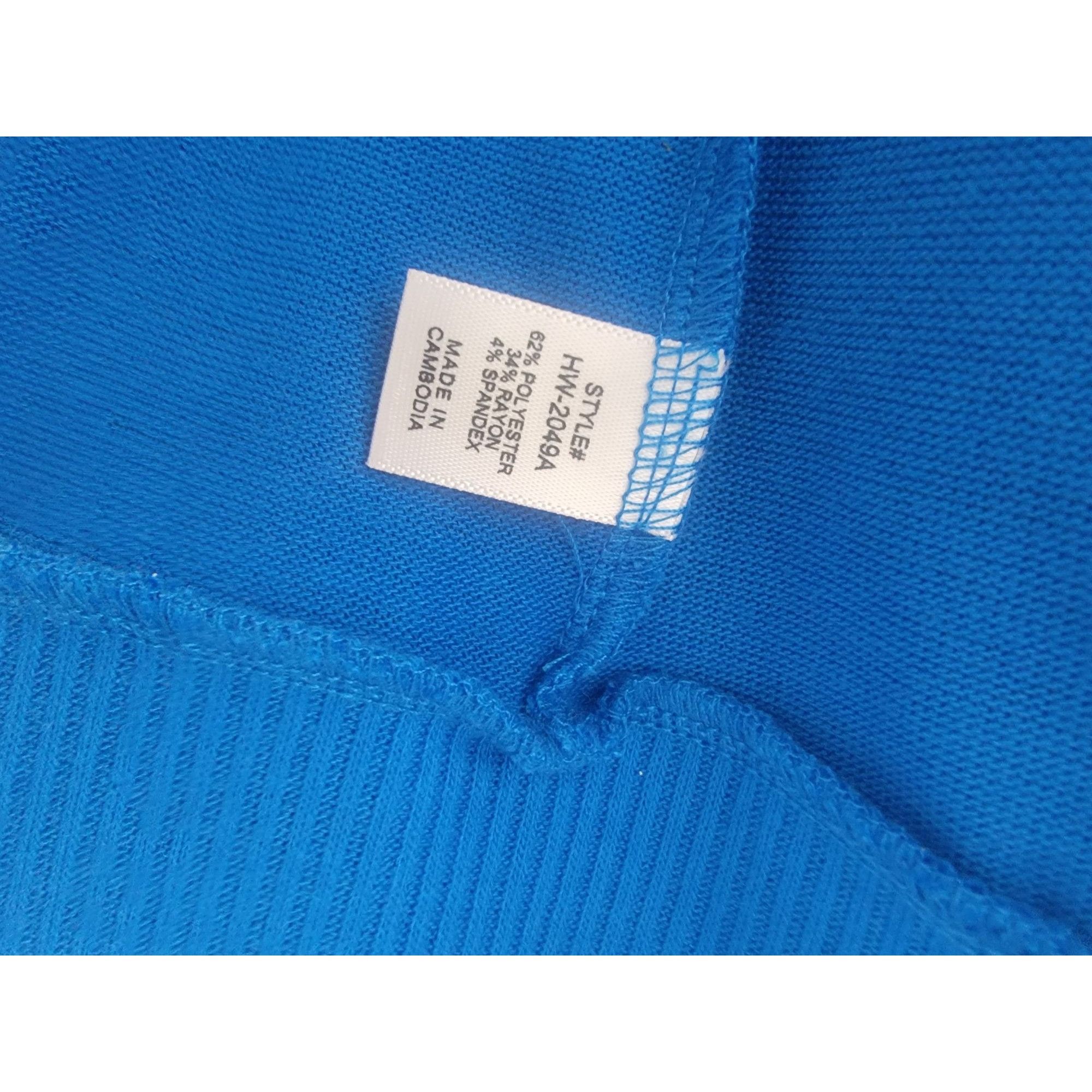 Other Zenana Womens Medium Bright Blue Snap Button Cardigan Sweate Size M / US 6-8 / IT 42-44 - 2 Thumbnail