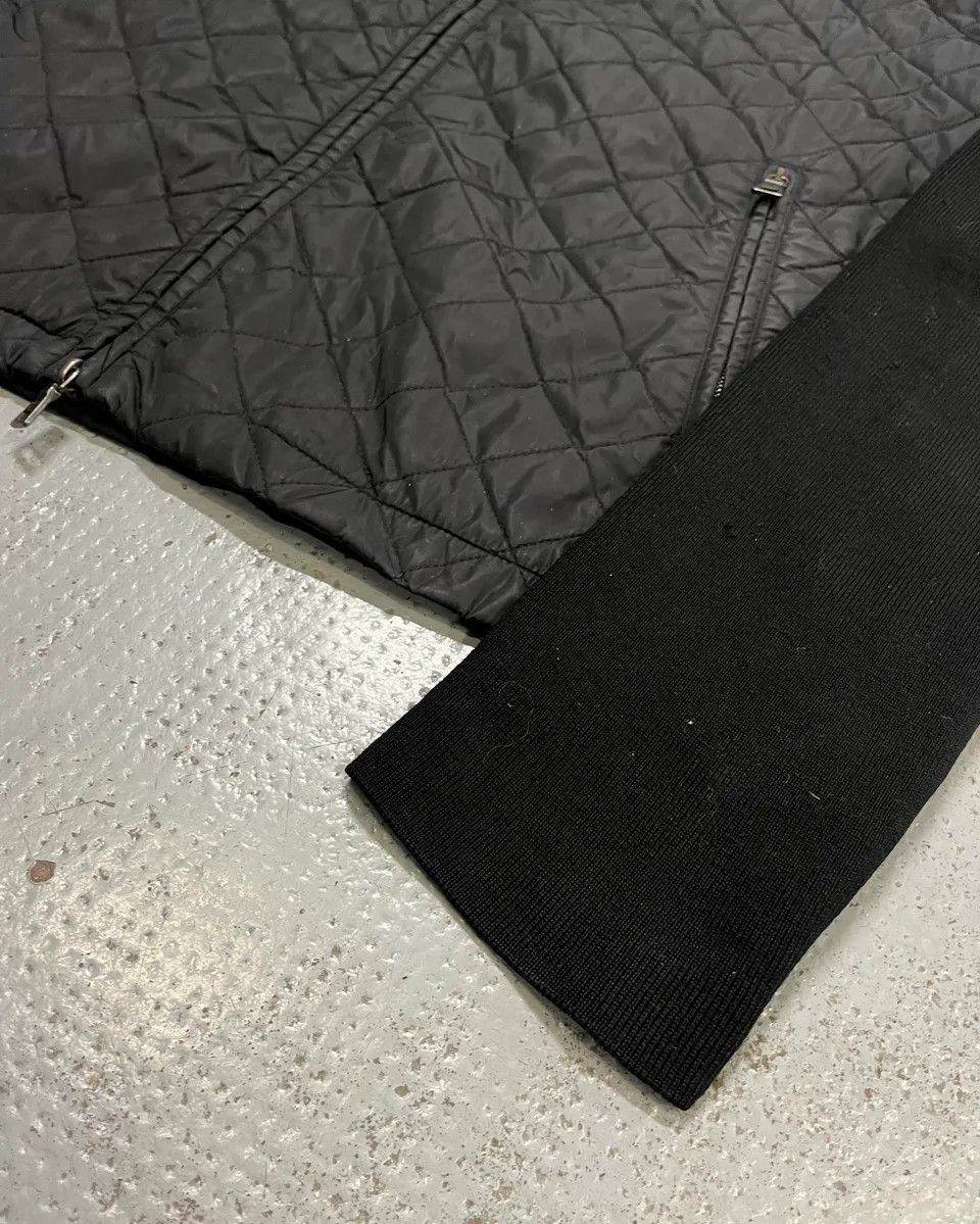 Prada AW2006 Prada Black Nylon Quilted Hybrid Jacket Size US L / EU 52-54 / 3 - 6 Thumbnail