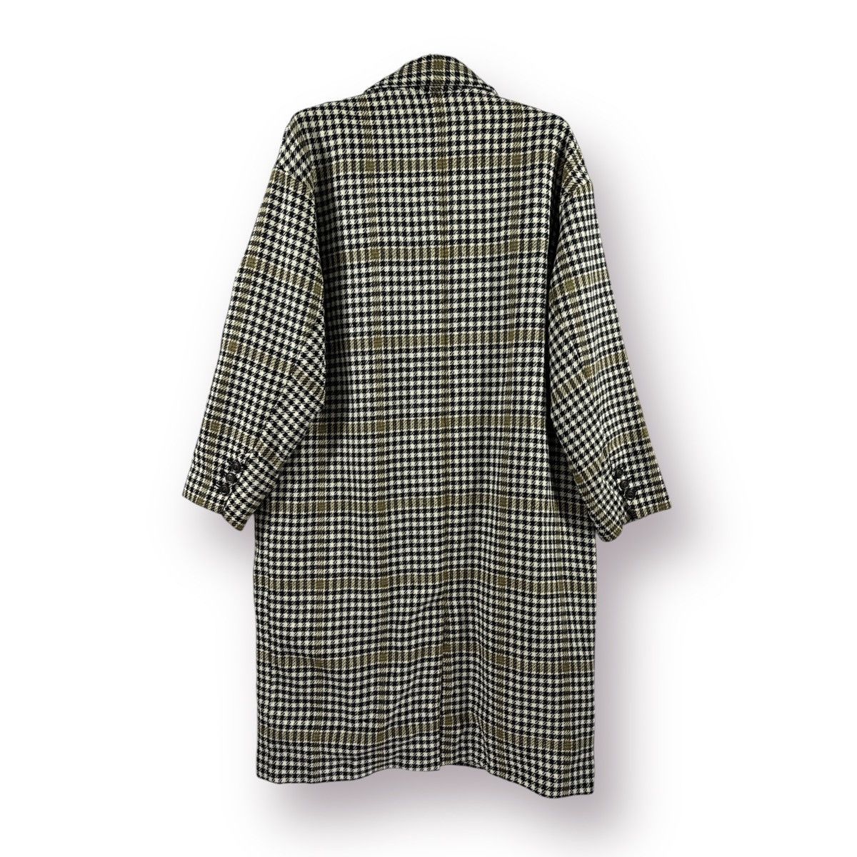 Japanese Brand Par ici Mallalieus Houndstooth Double Breasted Long Coat Size L / US 10 / IT 46 - 10 Thumbnail