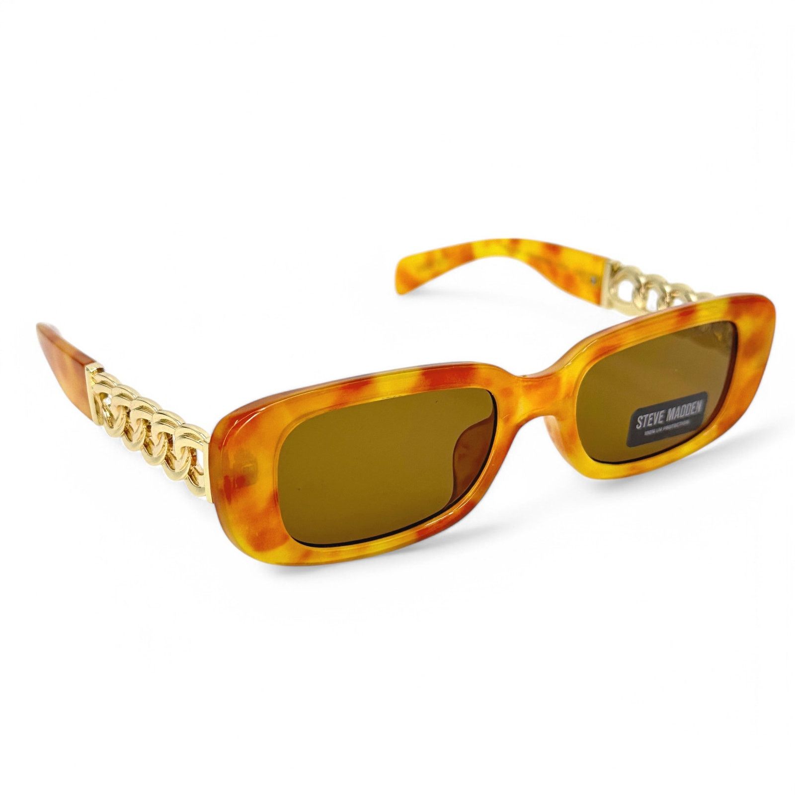 Steve Madden Steve Madden Sunglasses Felicia Orange Tortoise Rectangular Size ONE SIZE - 1 Thumbnail