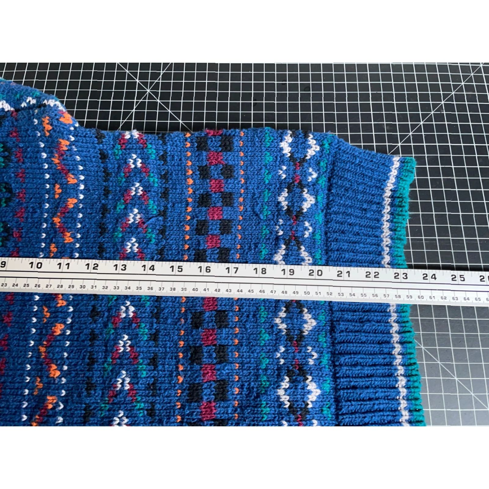 Vintage VINTAGE Boundary Waters 90s Fair Isle Pattern Sweater Women's XL Blue Chunky-Knit Crew Neck Pullover Size XL / US 12-14 / IT 48-50 - 6 Thumbnail