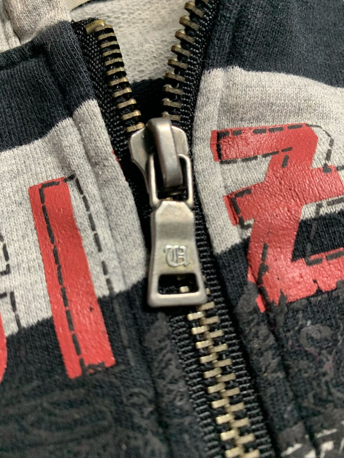 20471120 STRIPE UGIZ POEM FUR ZIP HOODIE IFSIX LGB HYSTERIC STYLE Size US M / EU 48-50 / 2 - 4 Thumbnail