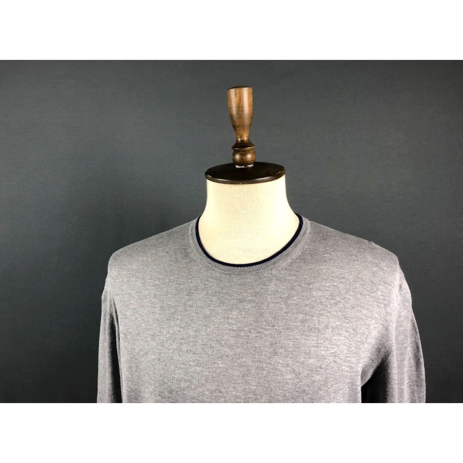 Fay Fay Sweatshirt Men Size 56 Cotton Gray Jersey Ribbed Crewneck Long Sleeve Pullover Size US XL / EU 56 / 4 - 4 Thumbnail