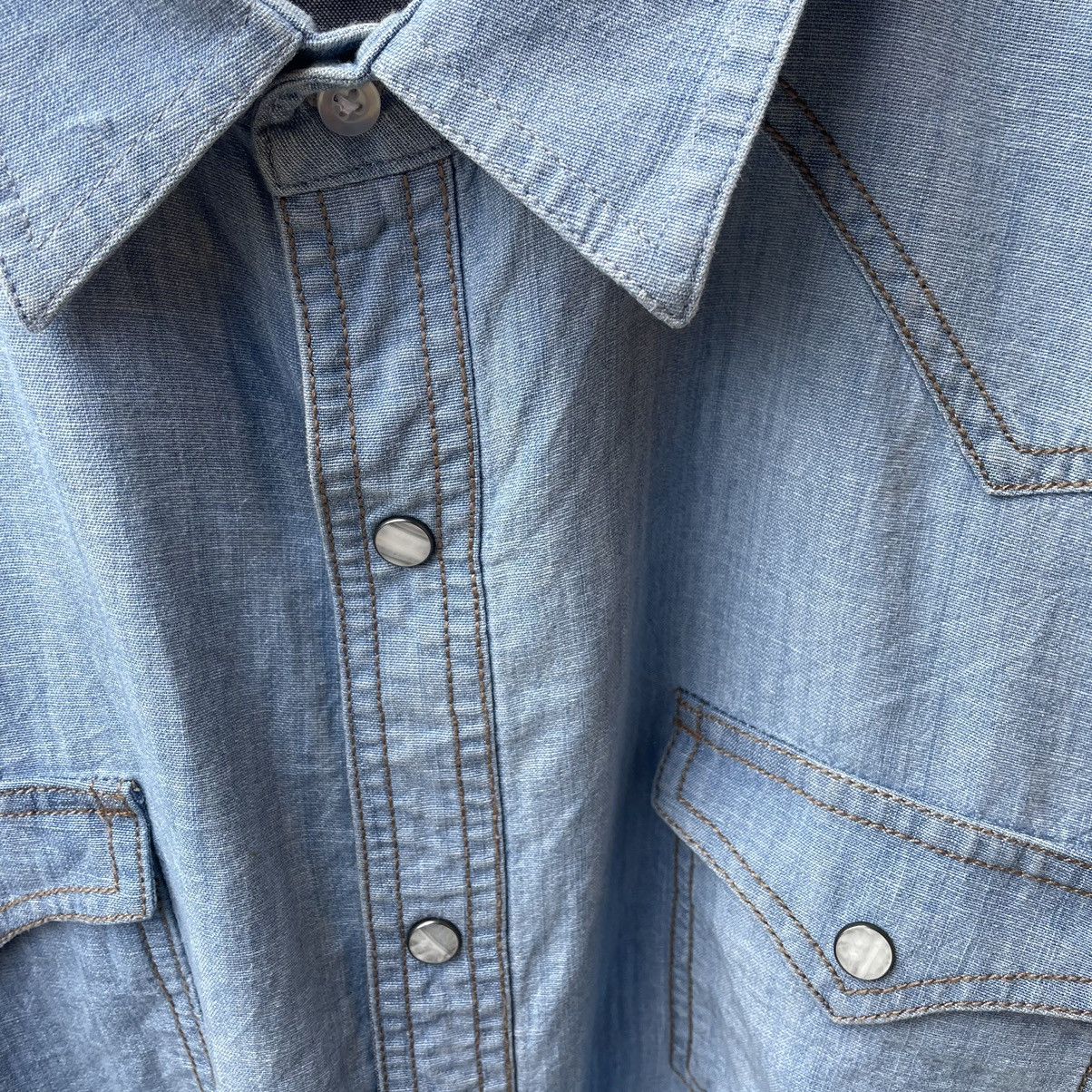 Vintage × Wrangler 🔥Oversize Vintage Wrangler Stoned Wash Western Button Shirts Size US XXL / EU 58 / 5 - 4 Thumbnail