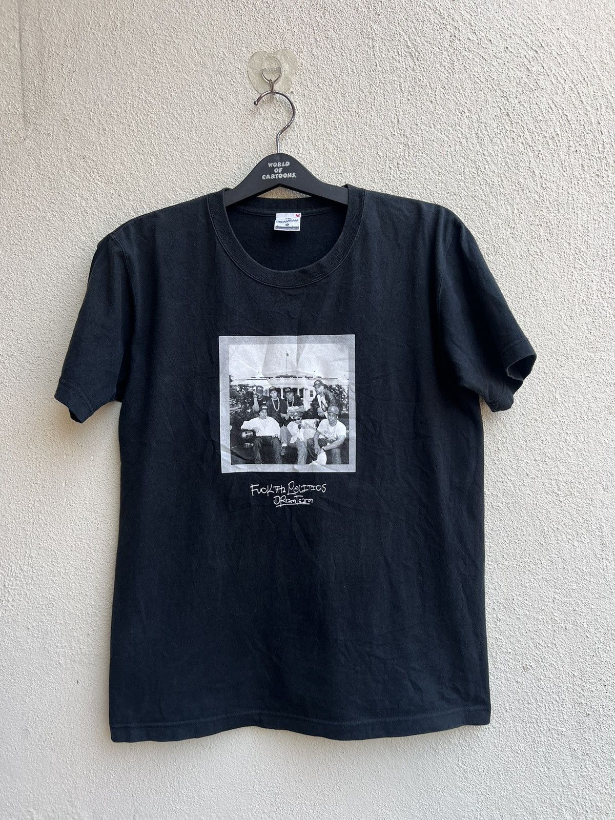 Japanese Brand Dreamteam Japan X N.W.A Fuck The Politics Fade Black tee Size US M / EU 48-50 / 2 - 15 Thumbnail