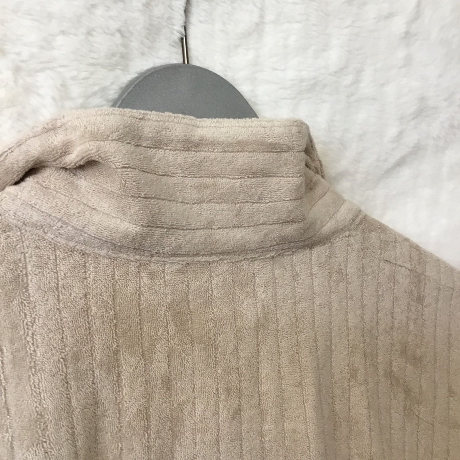 Other UpWest Beige Collared Half Button-Down Short-Sleeve Top Size L / US 10 / IT 46 - 10 Thumbnail