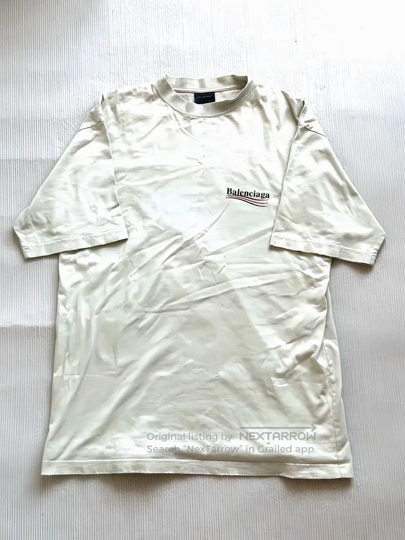 Balenciaga Balenciaga Coke Aged Wave Short Sleeve Size US XXS / EU 40 - 1 Thumbnail