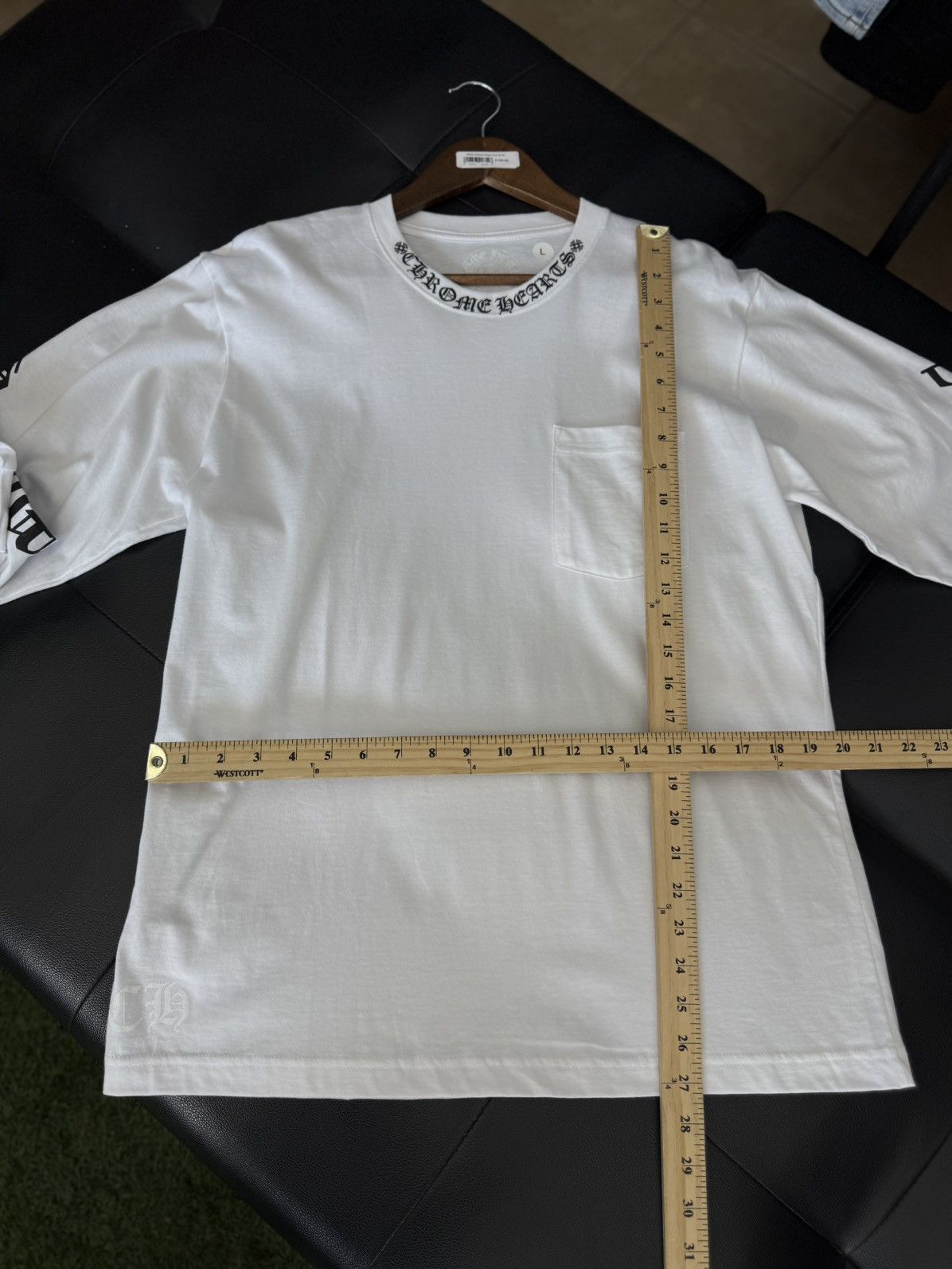 Chrome Hearts Chrome Hearts Long Sleeve Size Large (NEW) White Size US L / EU 52-54 / 3 - 14 Thumbnail