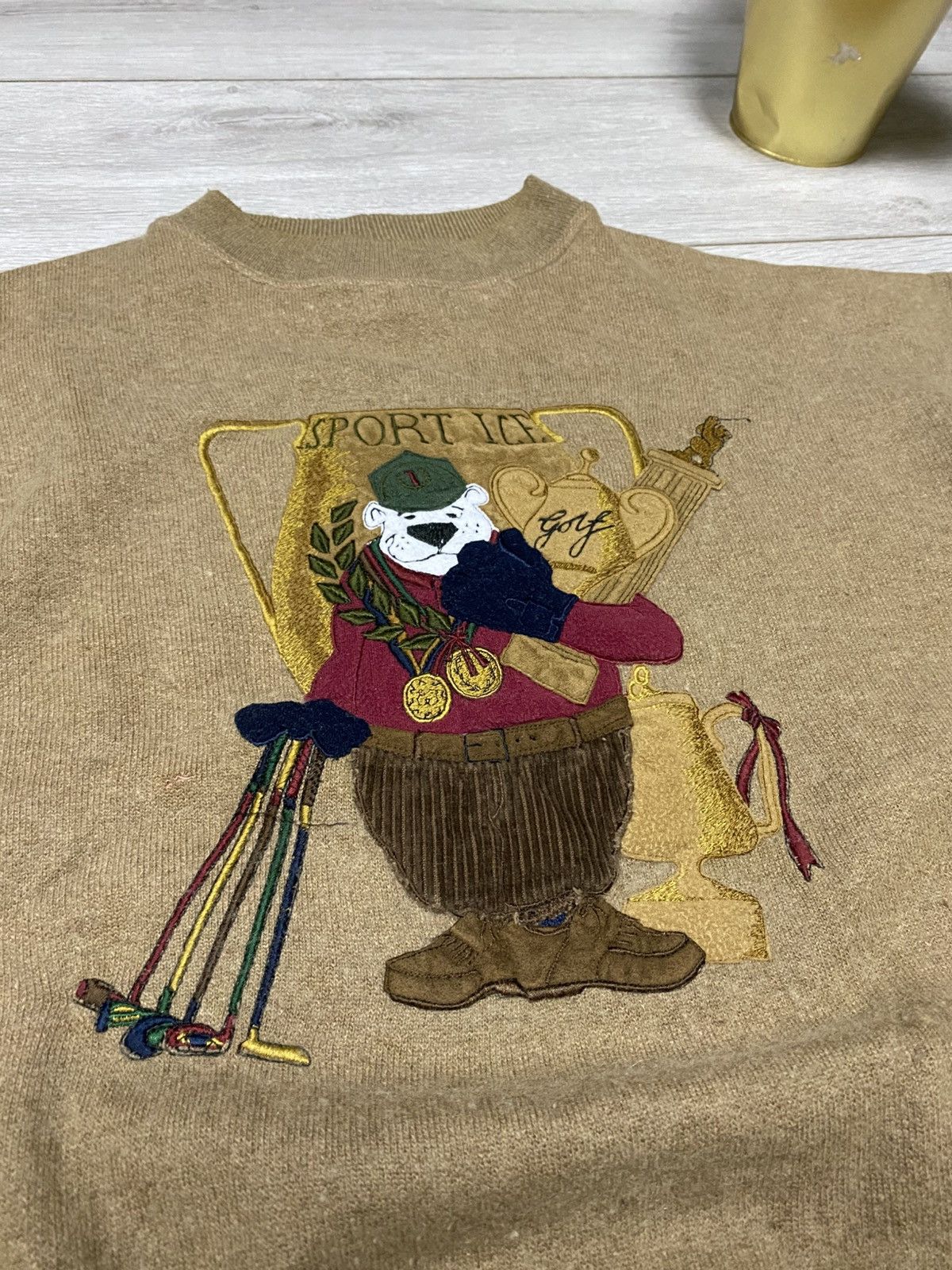 Iceberg Iceberg wool Italy knitted bear ski RARE sweater Size US M / EU 48-50 / 2 - 3 Thumbnail