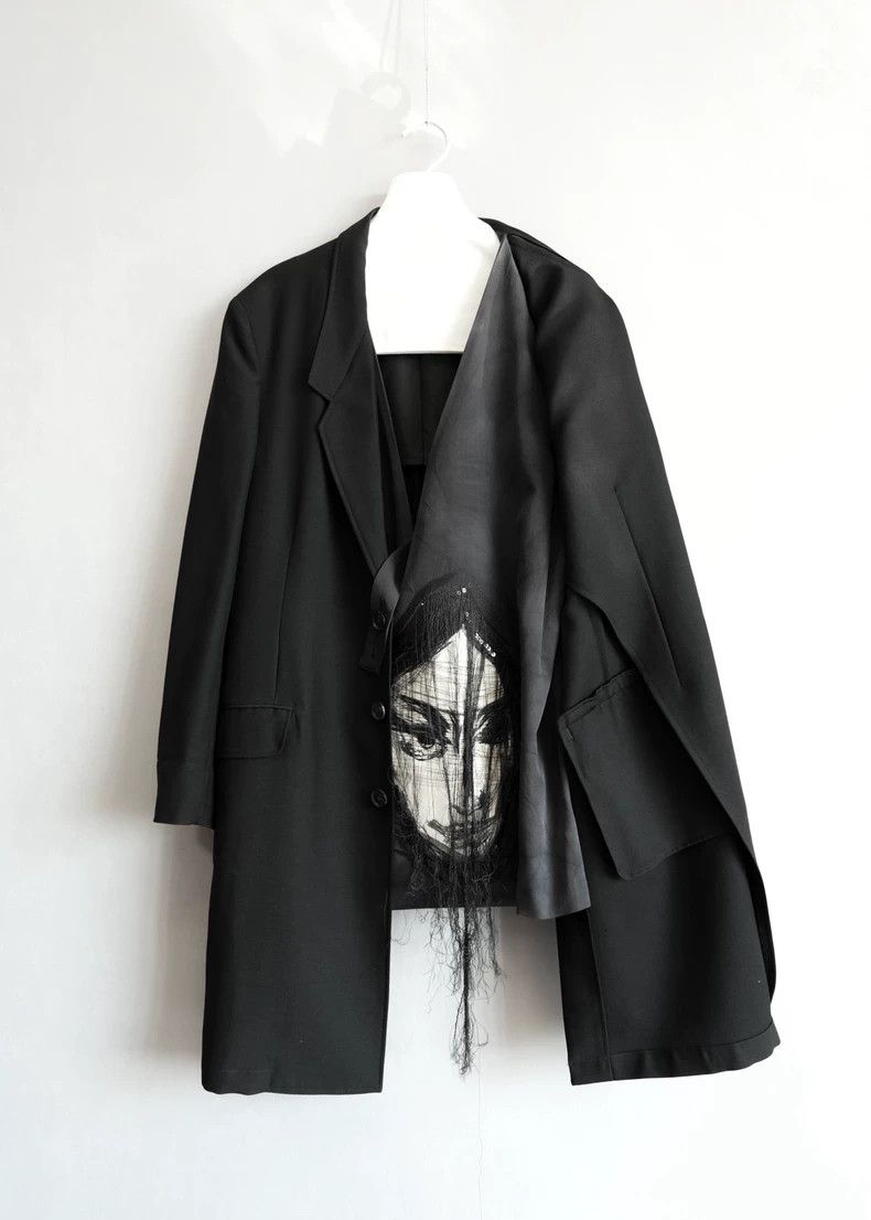 Yohji Yamamoto Yohji Yamamoto Double Layered Coat-dmc Size US M / EU 48-50 / 2 - 1 Thumbnail