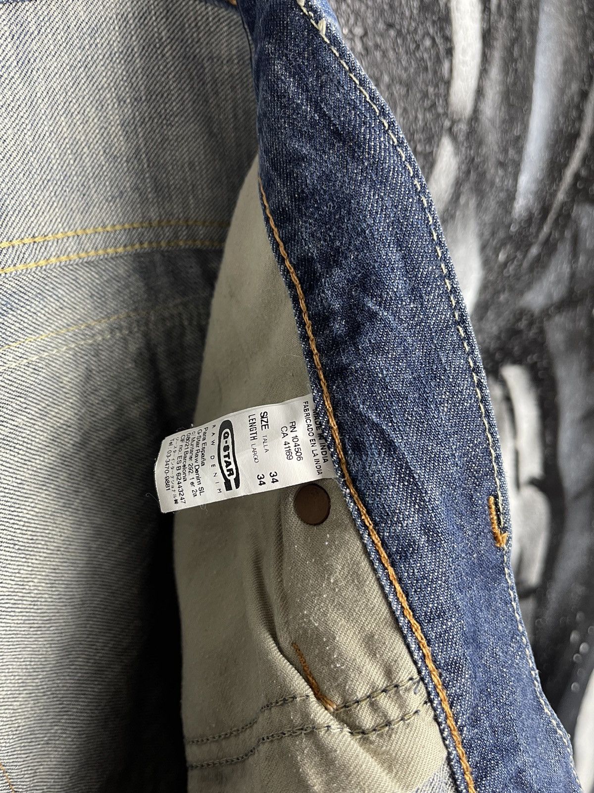 G-Star G-Star RAW Limit Regular Cotton Blue Denim Wide Leg Jeans Men’s Size W34 L34 Size US 34 / EU 50 - 14 Thumbnail