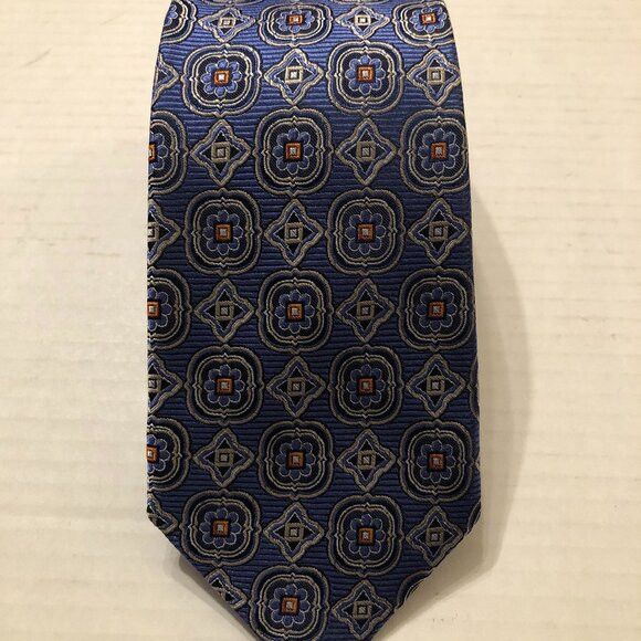 Daniel Cremieux Daniel Cremieux men's new blue 100%silk tie 3 1/4" X 60" Size ONE SIZE - 1 Thumbnail