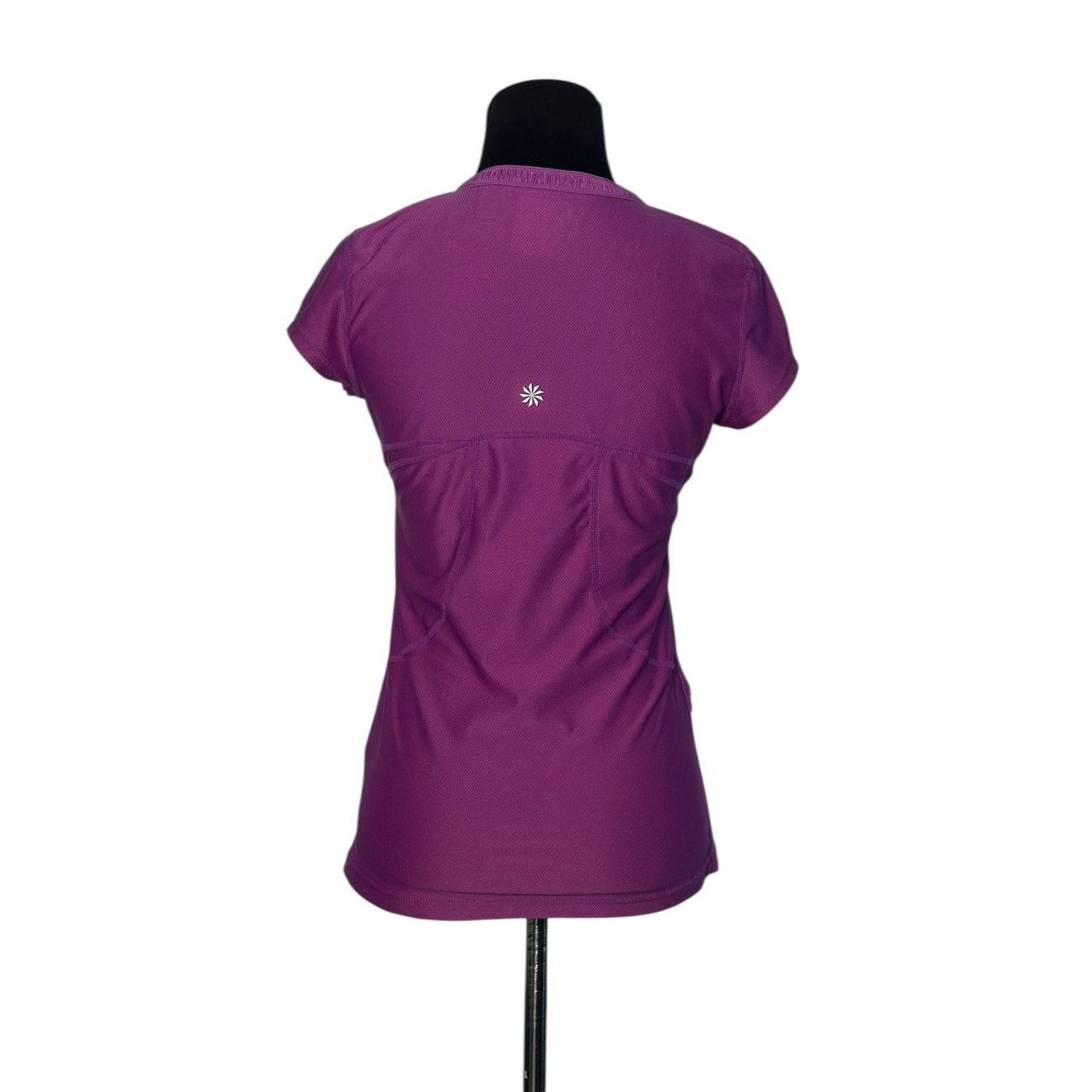 Athleta Athleta pink purple short sleeves fitted top size XS Size XS / US 0-2 / IT 36-38 - 2 Thumbnail
