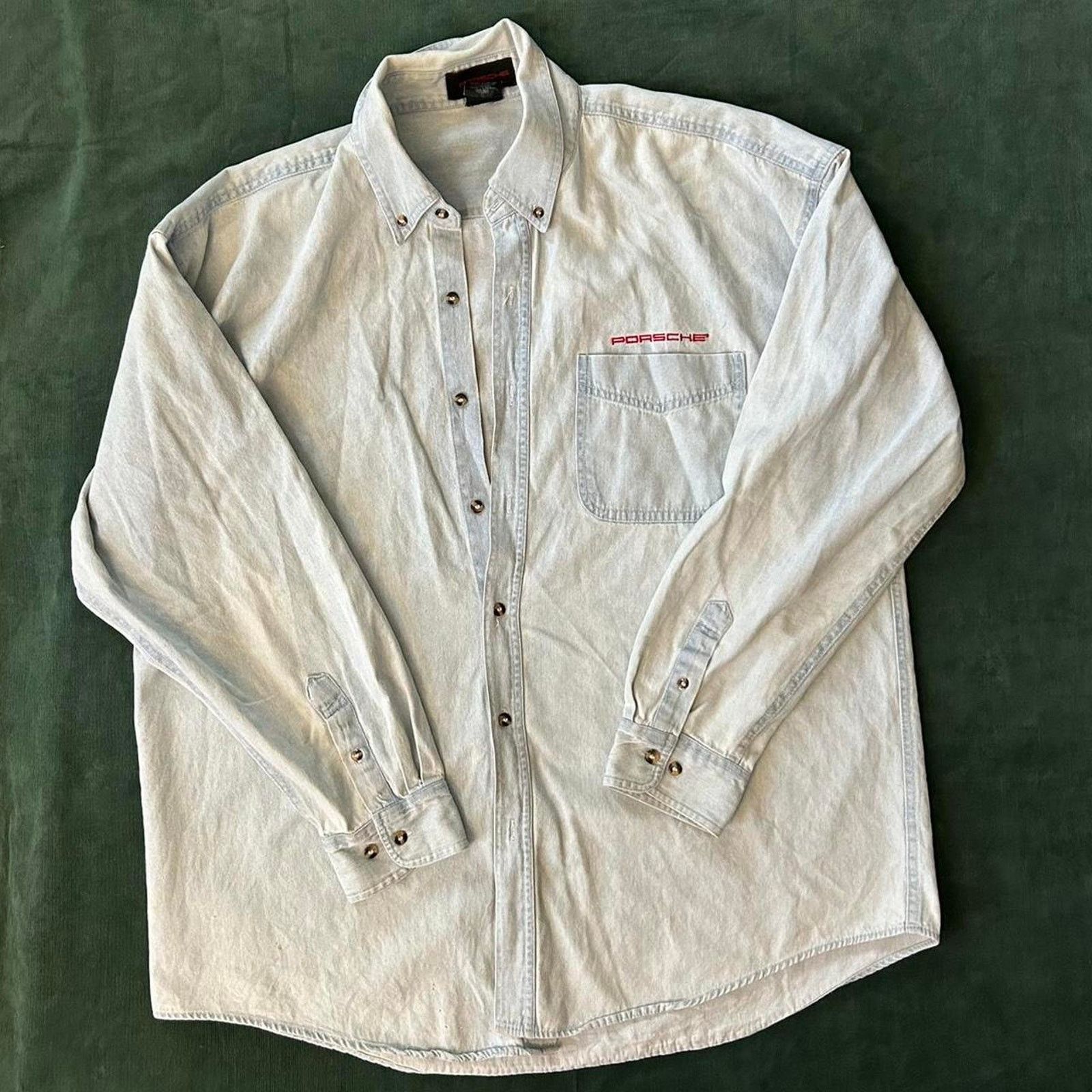 Porsche Design Vintage porsche button up shirt Size US XL / EU 56 / 4 - 1 Thumbnail