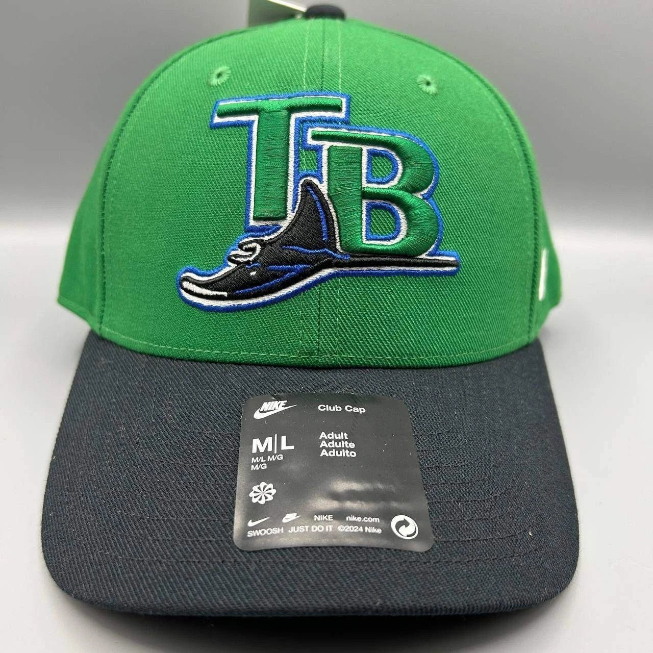 Nike Tampa Bay Devil Rays x Nike Club Hat M-L Dri-Fit Strap Back Size ONE SIZE - 1 Thumbnail