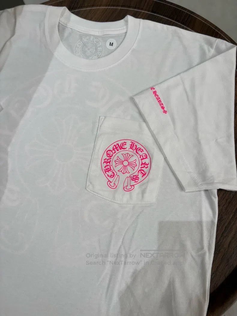 Chrome Hearts CHROME HEARTS Size M White horseshoe short sleeve Size US M / EU 48-50 / 2 - 2 Thumbnail