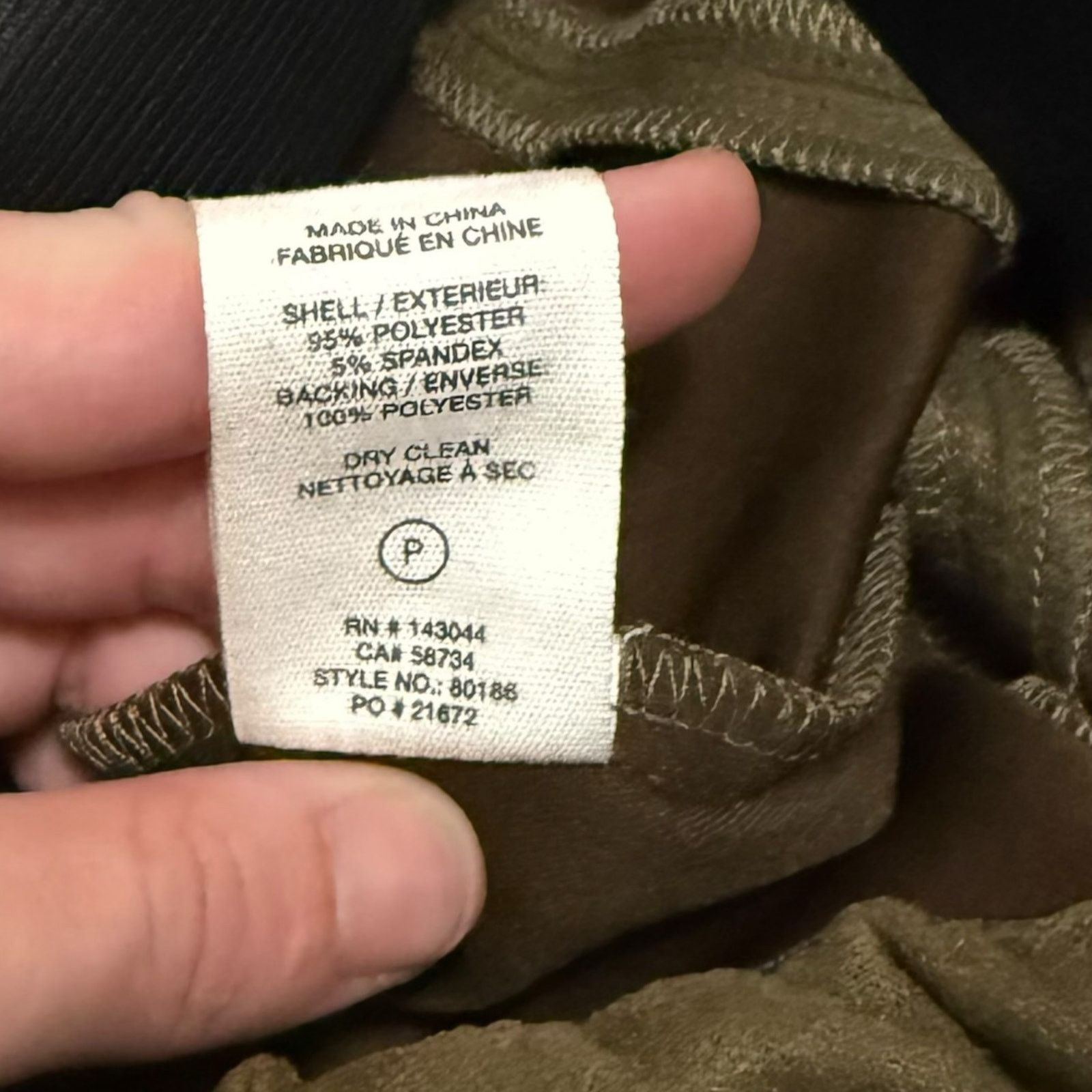 AVEC LES FILLES × Anthropologie Avec Les Filles Slit Front Leggings Ankle Pants Green XS Size 22" - 9 Thumbnail