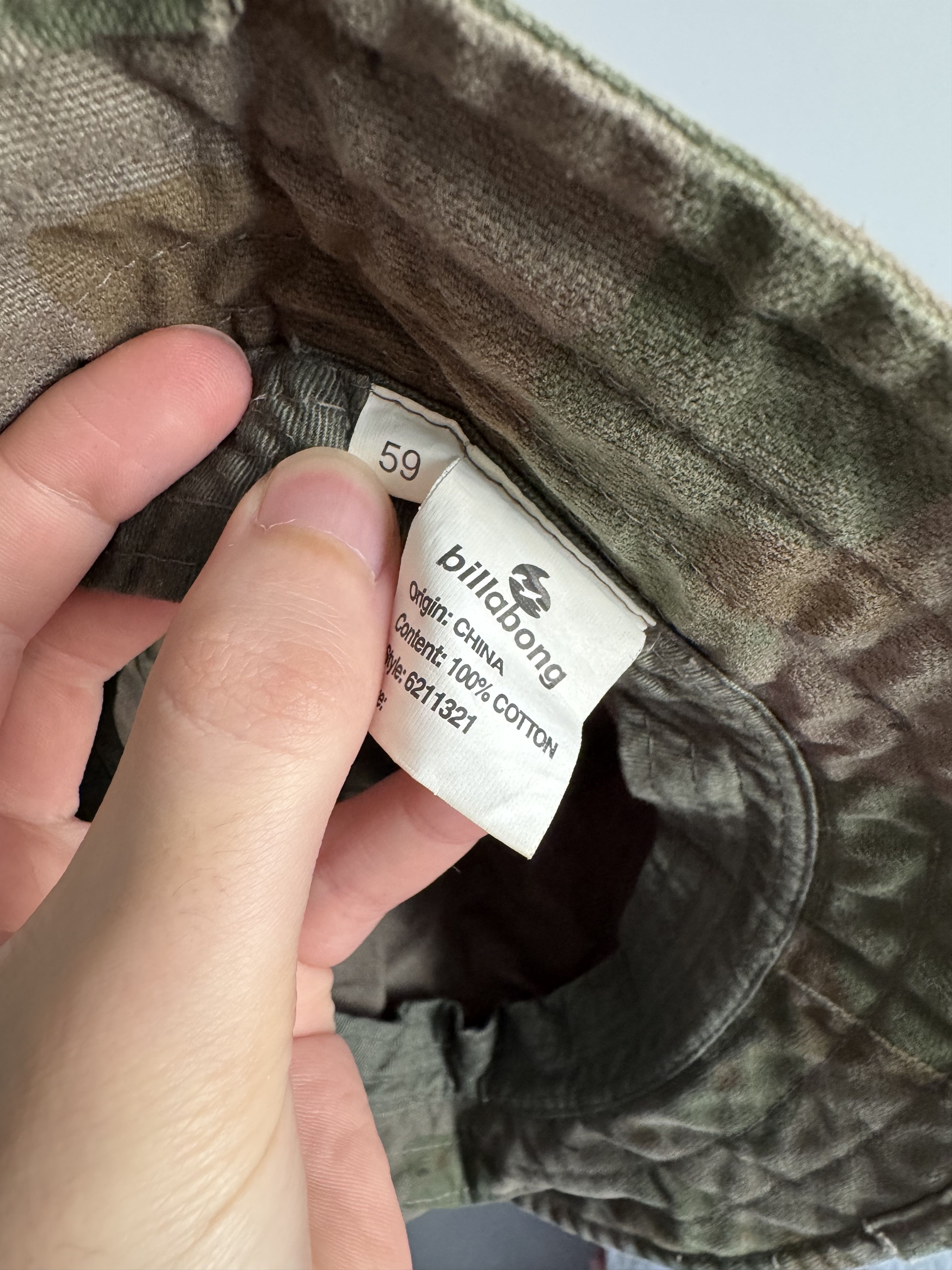Billabong Vintage Billabong Bucket Camo Panama Hat military USA 90s Size ONE SIZE - 8 Thumbnail