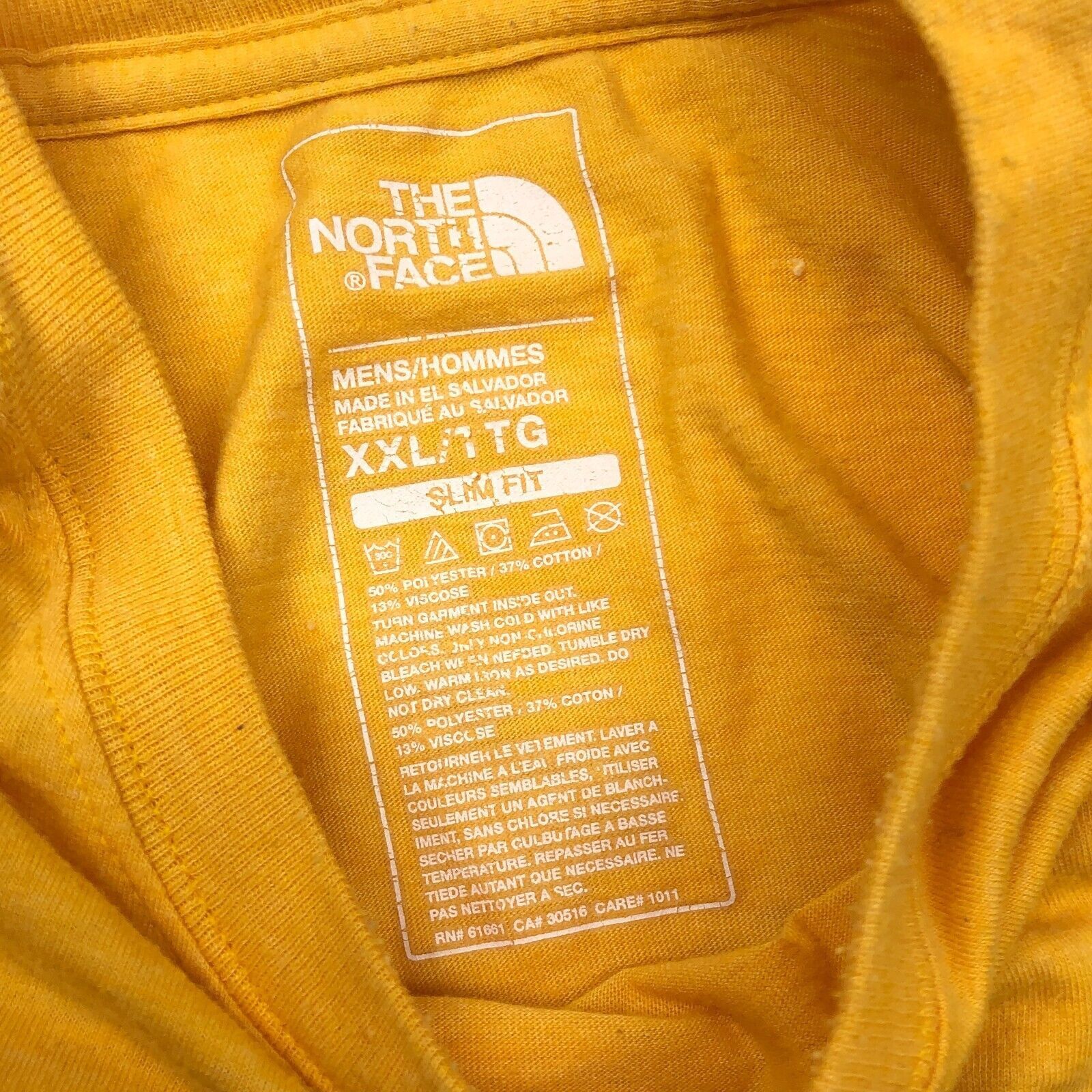The North Face 2016 The North Face Camping Slim Fit Yellow Tee size XXL Size US XXL / EU 58 / 5 - 3 Thumbnail