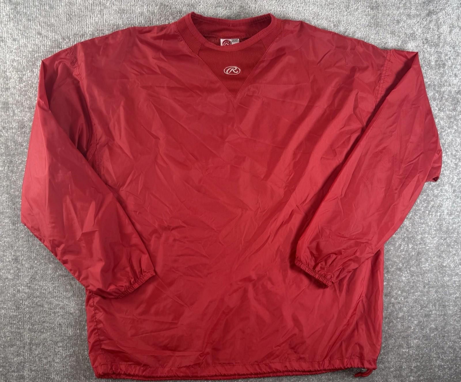 Other VTG Rawlings Practice Warm Up Windbreaker Nylon Jacket Mens Size US XL / EU 56 / 4 - 1 Thumbnail