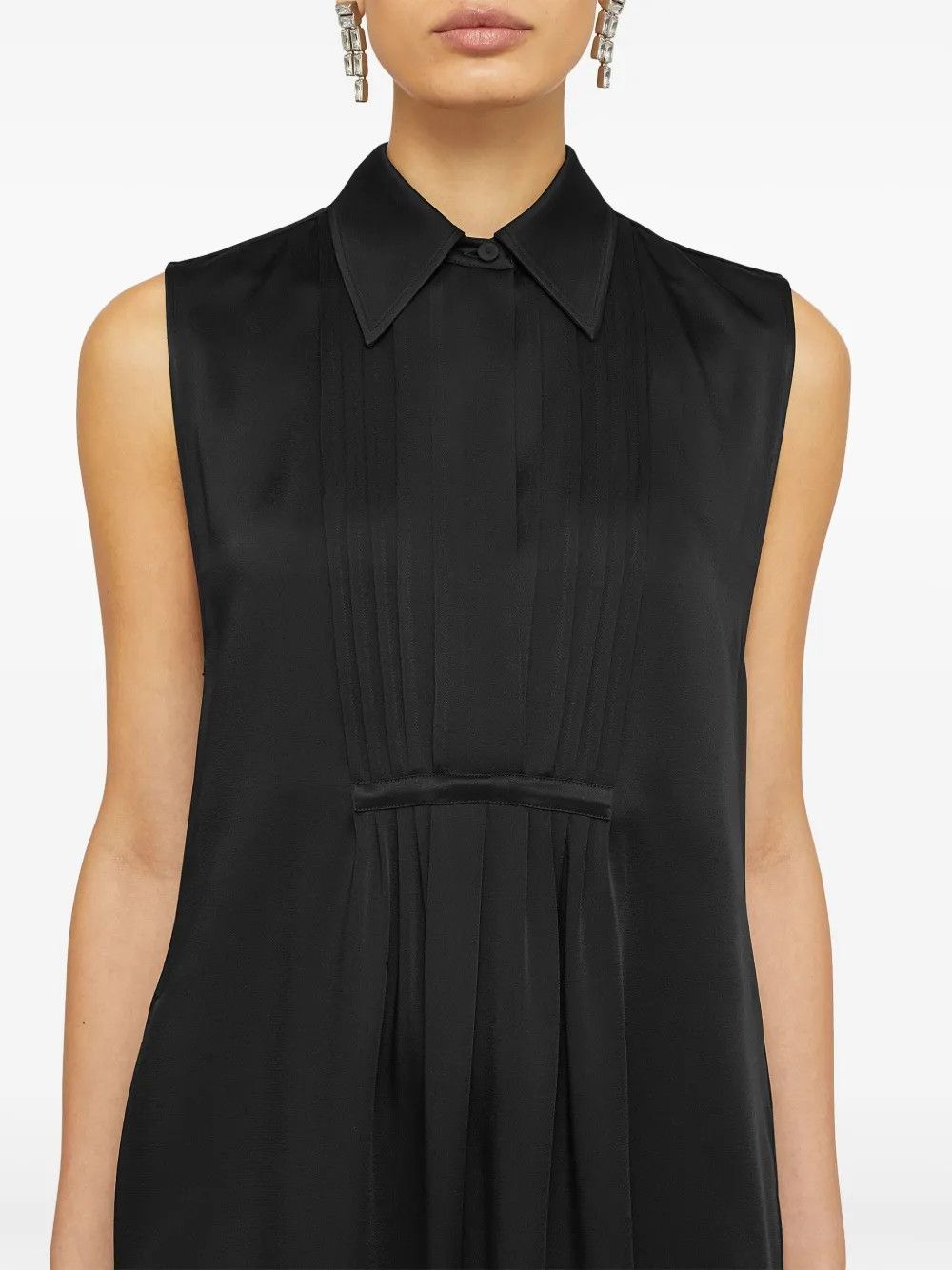 Jil Sander o1w1db10825 Dress in Black Size L / US 10 / IT 46 - 6 Thumbnail