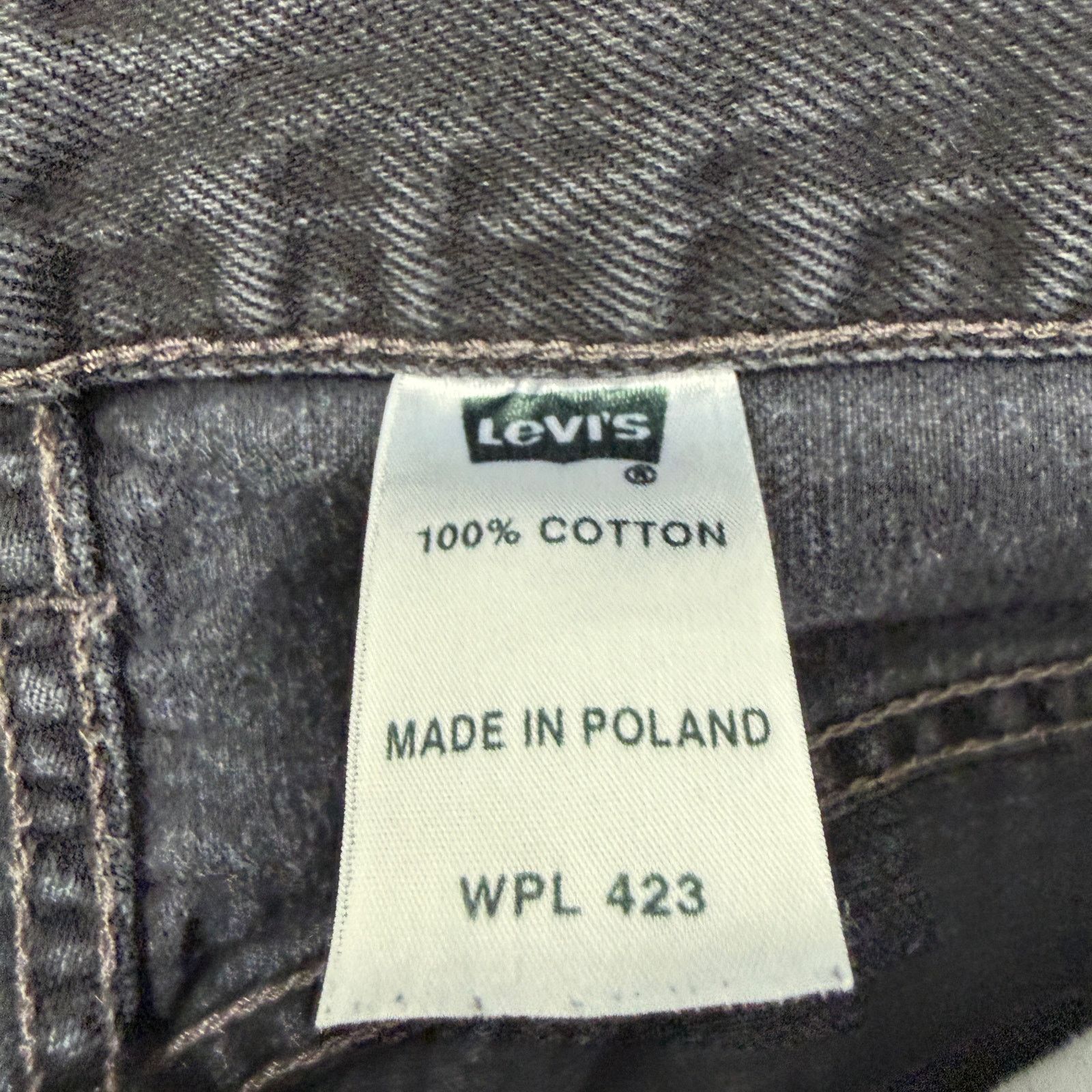 Levi's Vintage Levis 501xx Jeans Men's 30x32 Black Straight Fit Size US 30 / EU 46 - 3 Thumbnail