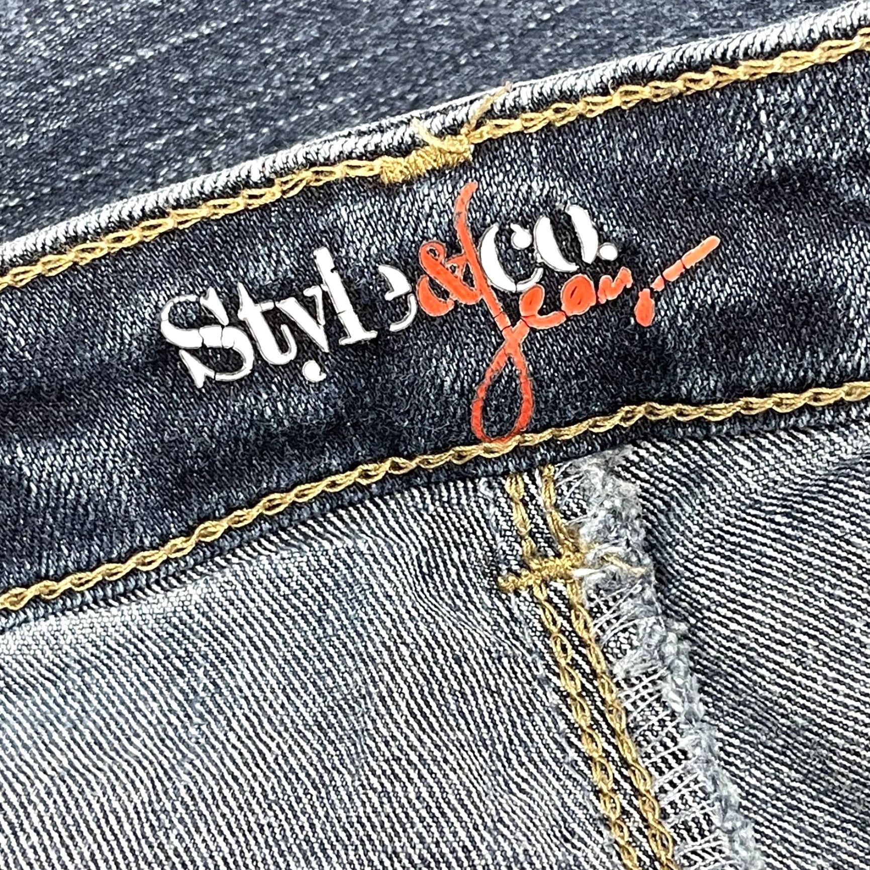 Vintage Style co Curvy Jeans Women Size 4 Dark Blue Denim Cotton Minimalist Casual Size 30" / US 8 / IT 44 - 3 Thumbnail