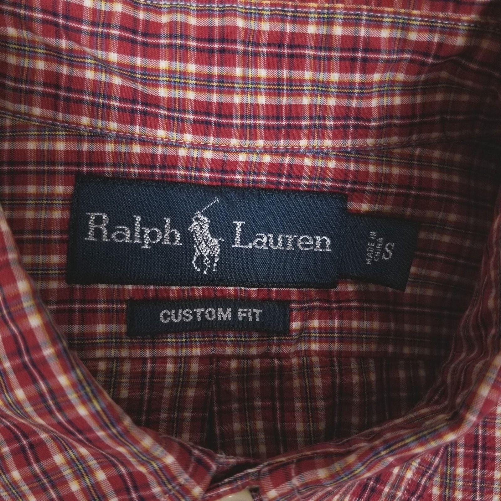 Ralph Lauren Ralph Lauren Plaid Cotton Custom Fit Shirt Red Sz Small Size US S / EU 44-46 / 1 - 7 Thumbnail