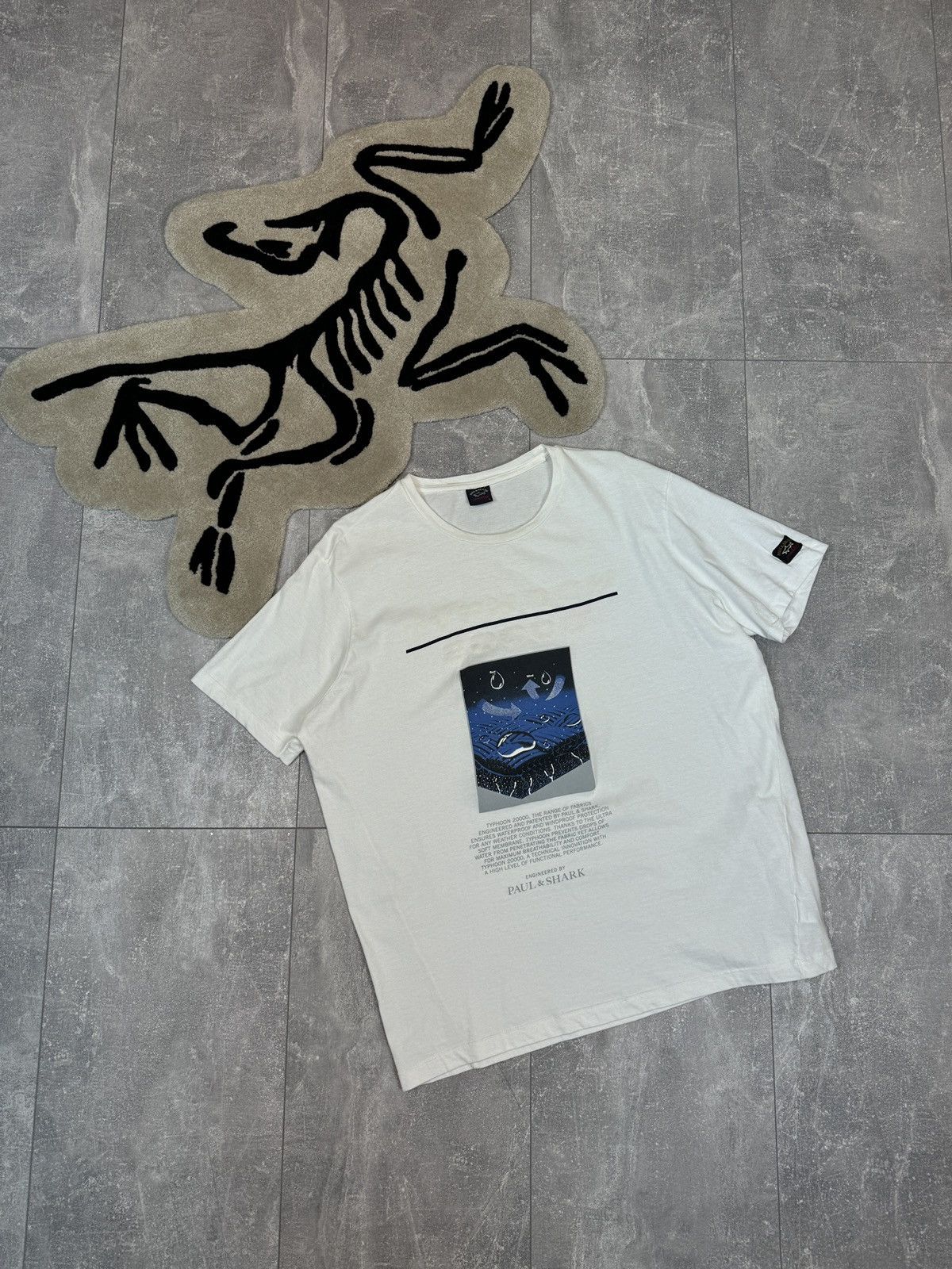 Paul & Shark Mens Paul & Shark T-shirt typhoon 20000 label tee luxury Size US XL / EU 56 / 4 - 1 Thumbnail