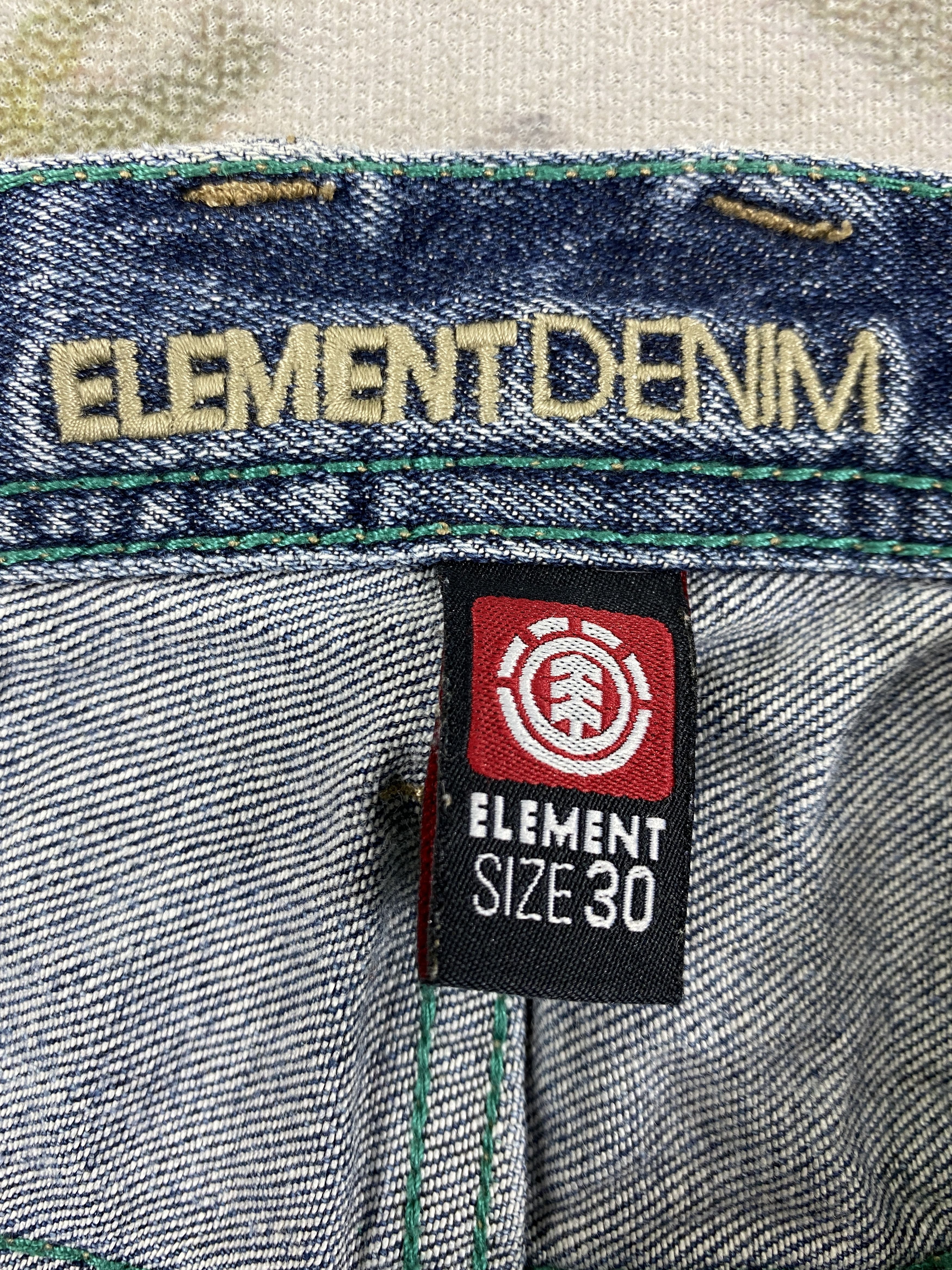 Japanese Brand Distressed Blue Vintage Element Jeans 32x29.5 Denim- JN3596 Size US 32 / EU 48 - 14 Thumbnail
