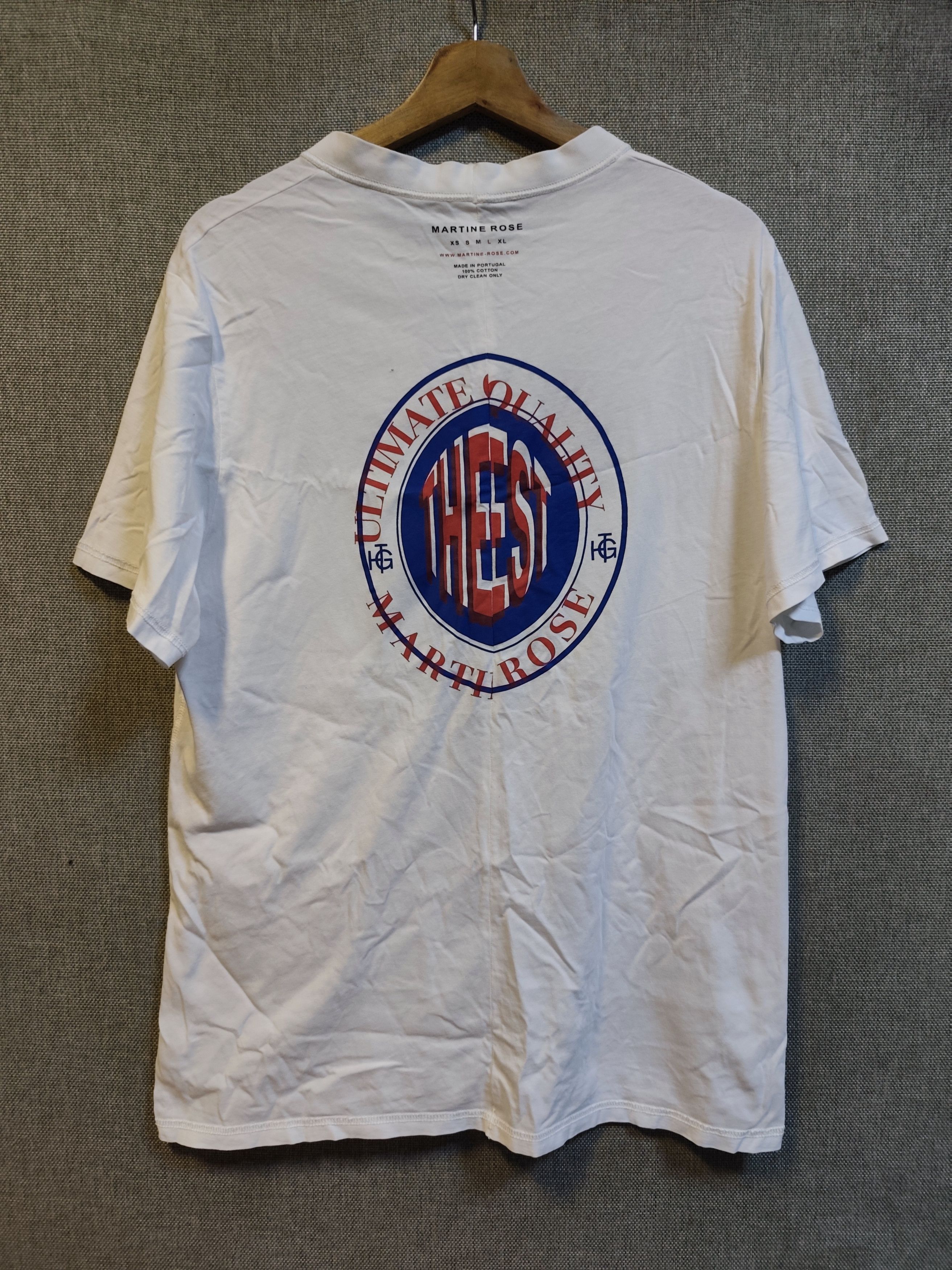Martine Rose Martine Rose "The Best" Graphic with Back Seam Detail Tee Size US M / EU 48-50 / 2 - 1 Thumbnail