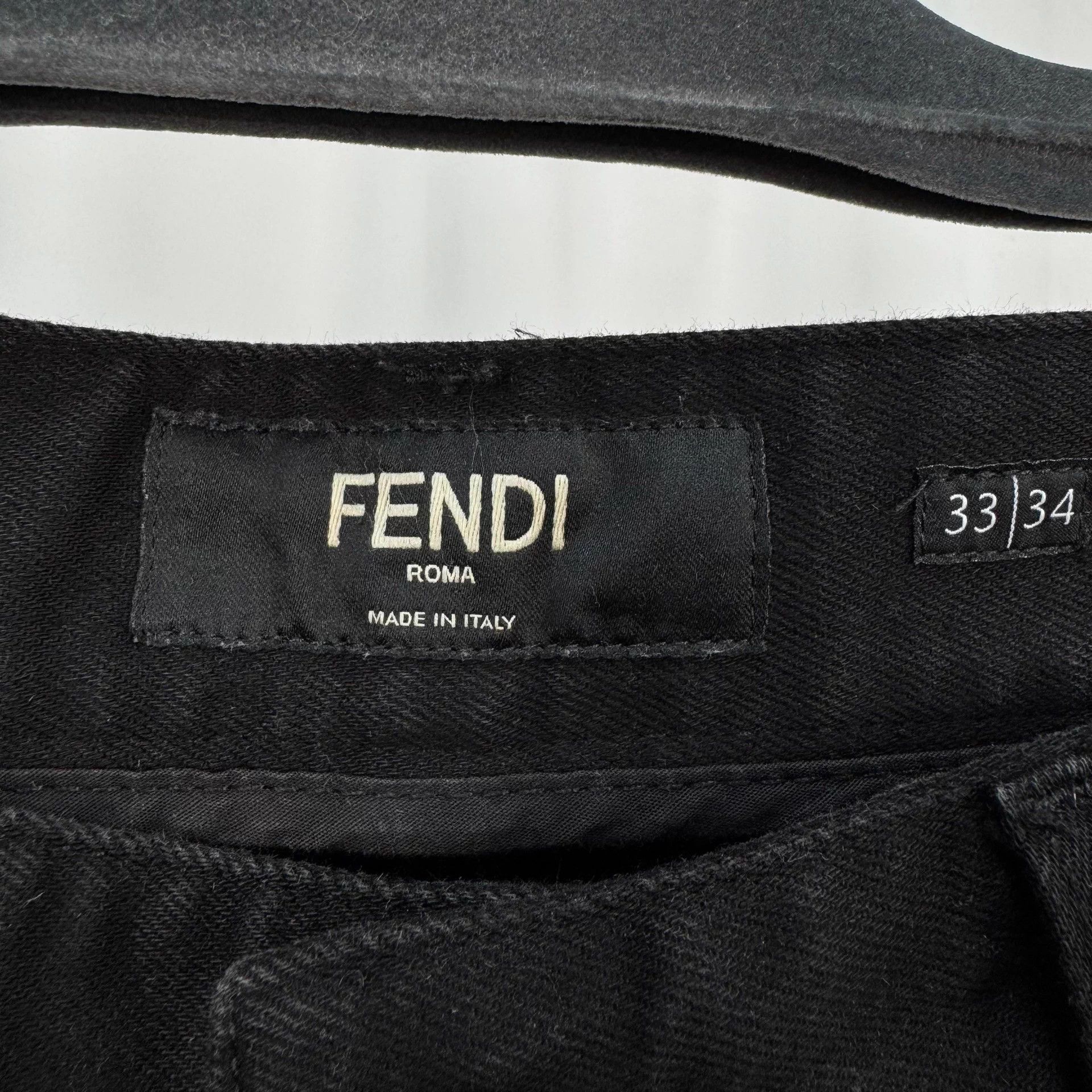 Fendi Fendi Embroidered Monster Patch Jeans W33 Mint Size US 33 - 5 Thumbnail