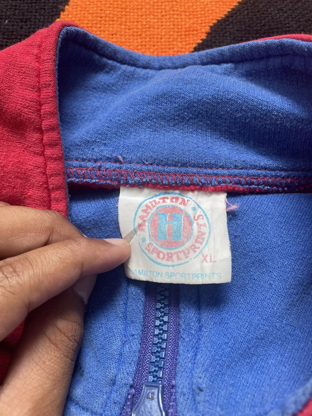 Budweiser × Vintage Vintage Budweiser Beer Half Zip Sweatshirt 90s Size US XL / EU 56 / 4 - 3 Thumbnail