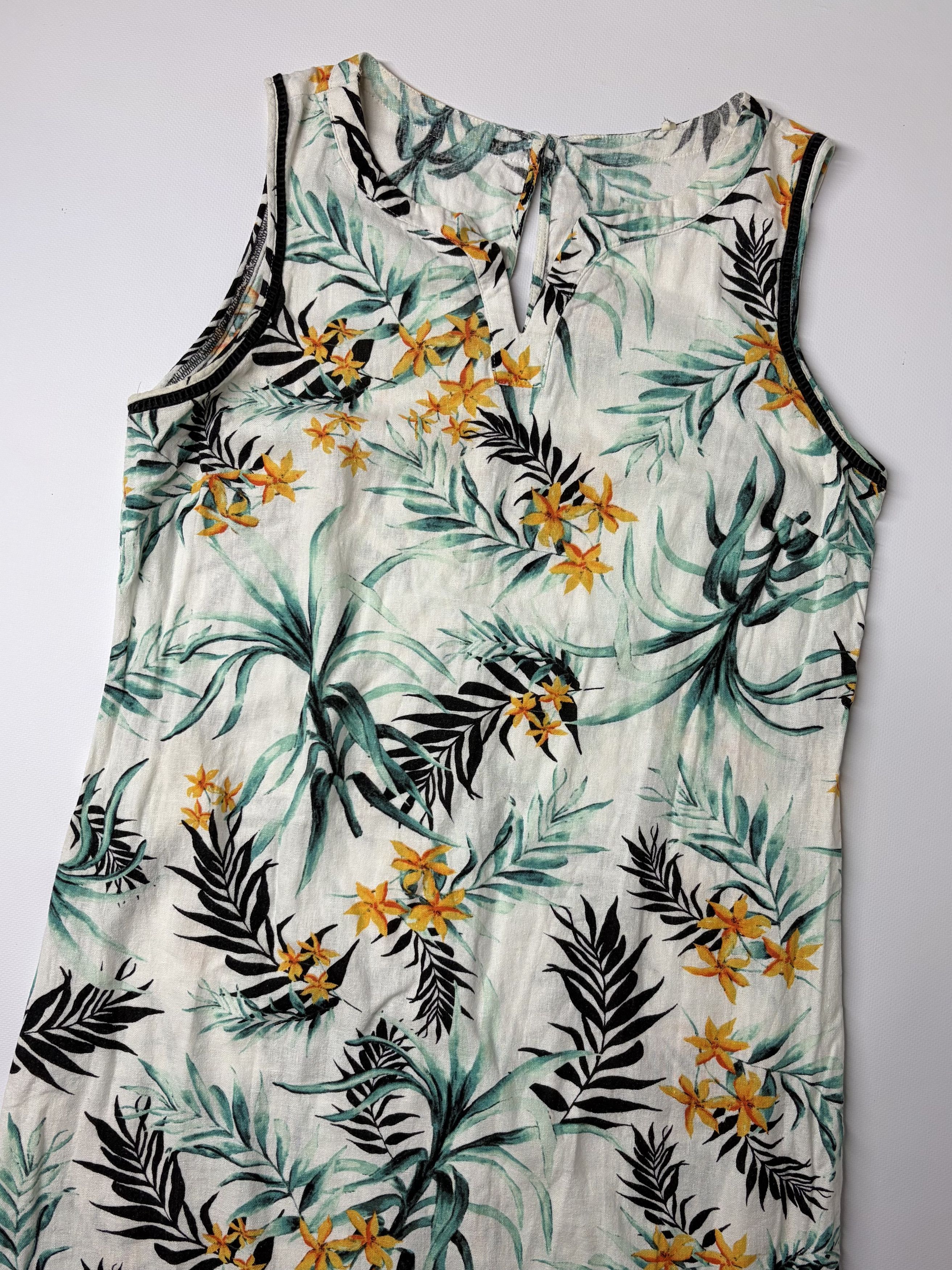 Vintage Vintage Printed Midi Dress Size L / US 10 / IT 46 - 2 Thumbnail